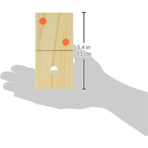 Juego de Dominó Gigante Hey! Juega! - 28 Piezas de Madera