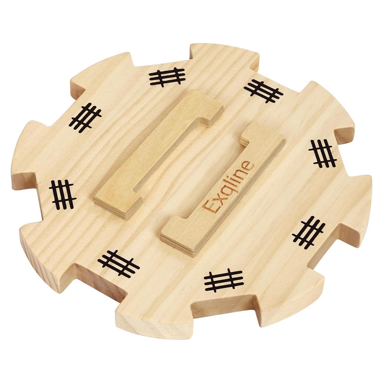 Eje de Madera Exqline para Dominó de Tren Mexicano 16.5 cm