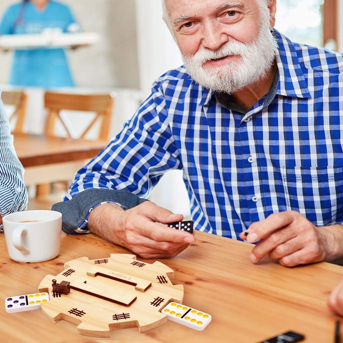 Eje de Madera Exqline para Dominó de Tren Mexicano 16.5 cm