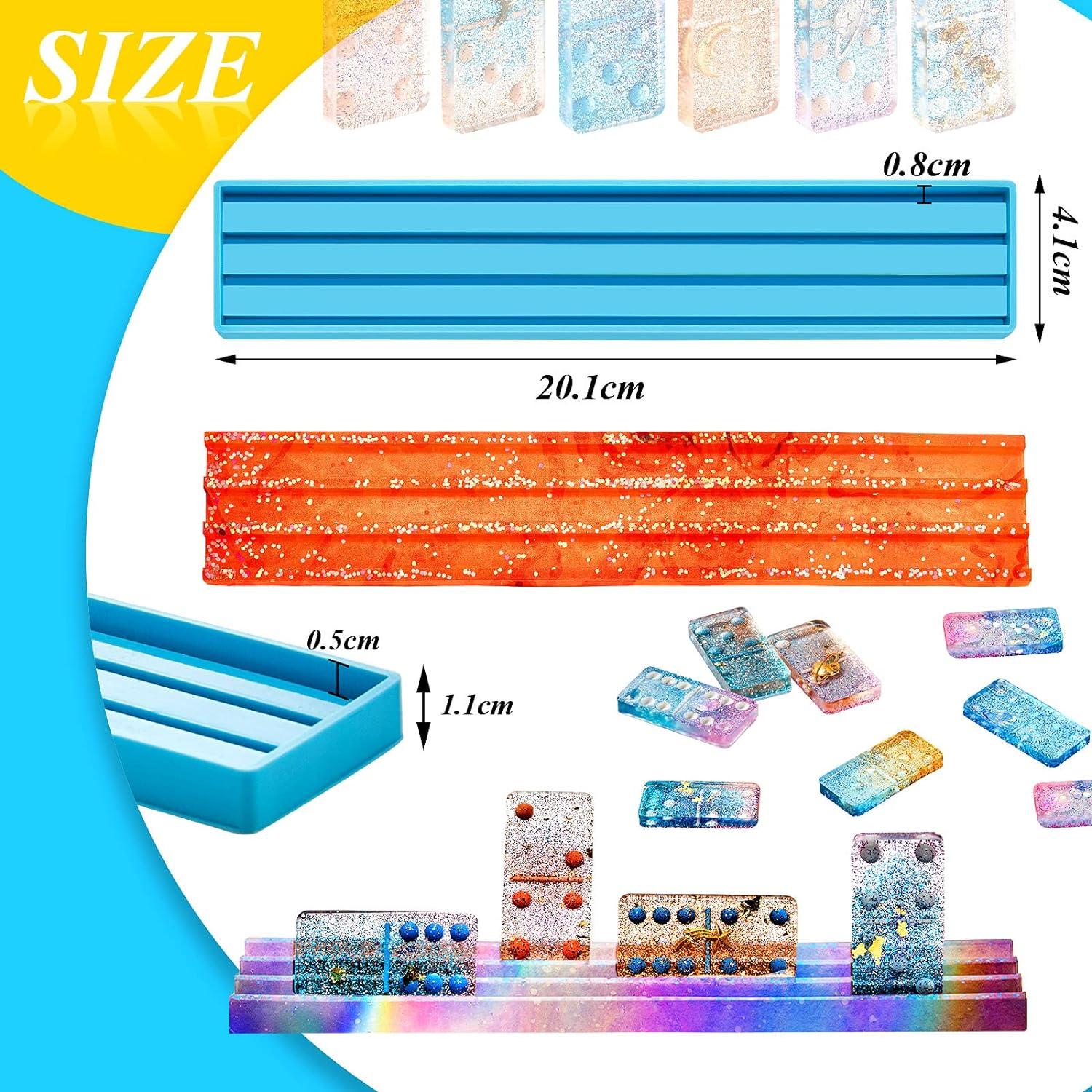 Molde de Silicona Patelai para Soporte de Dominó 3D Azul