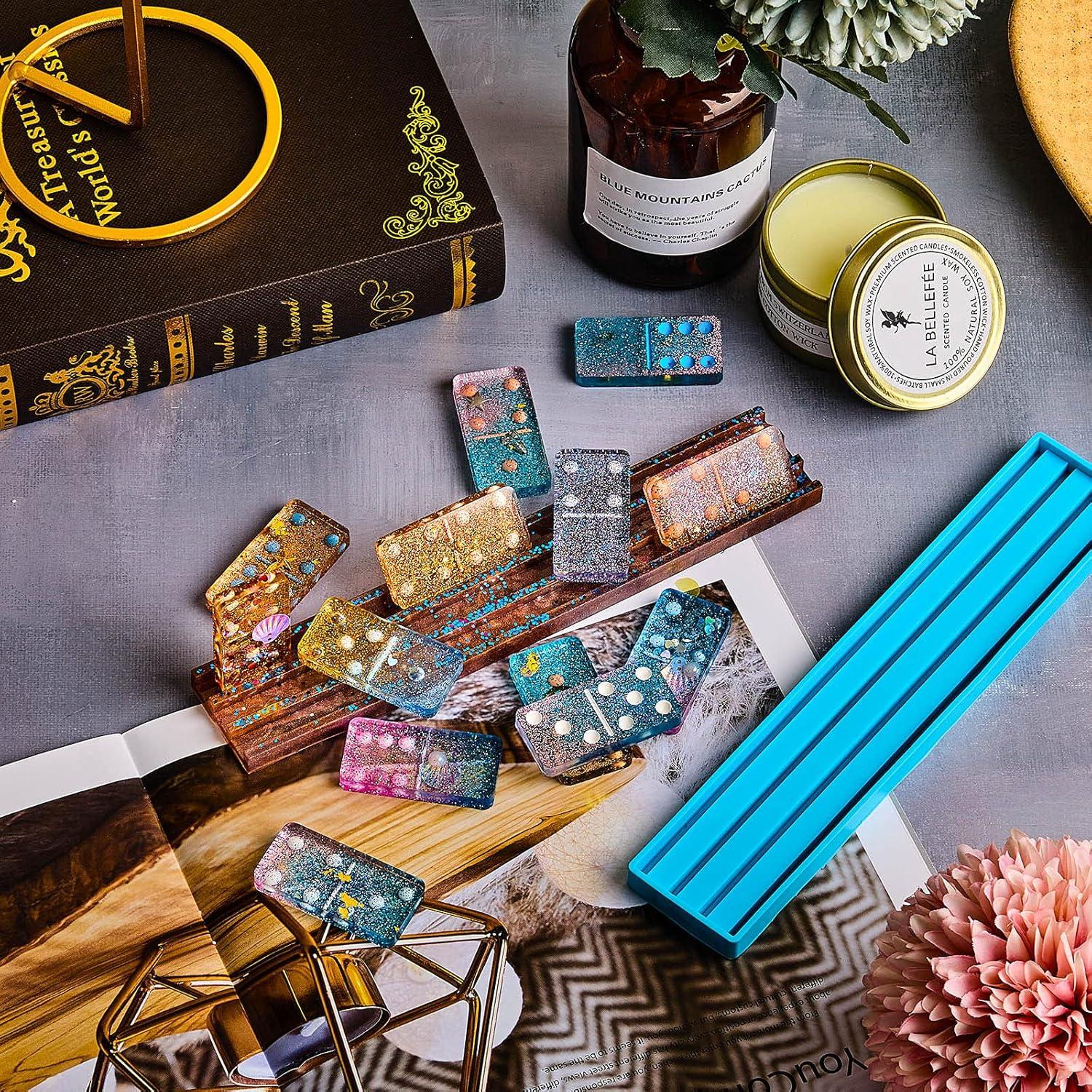 Molde de Silicona Patelai para Soporte de Dominó 3D Azul