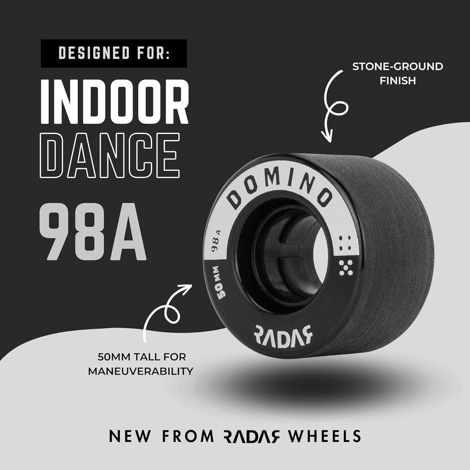 Ruedas de Patinaje Artístico Riedell Radar Domino 50mm 98A