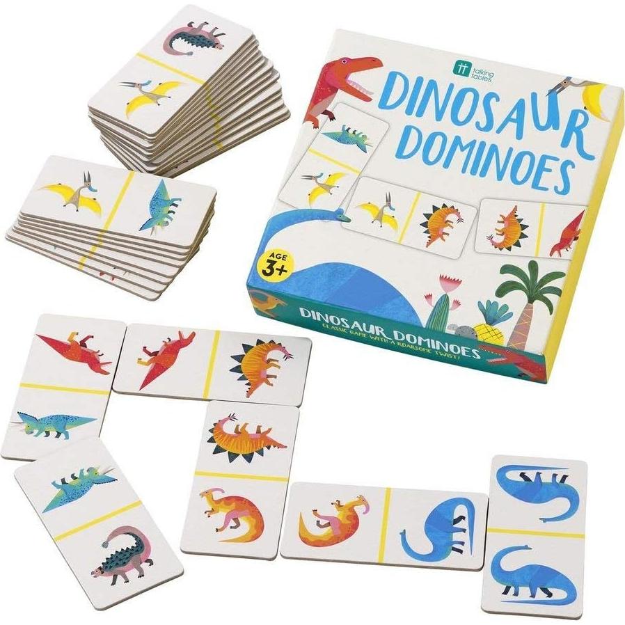 Juego de Dominó Dinosaurios Talking Tables 28 Piezas