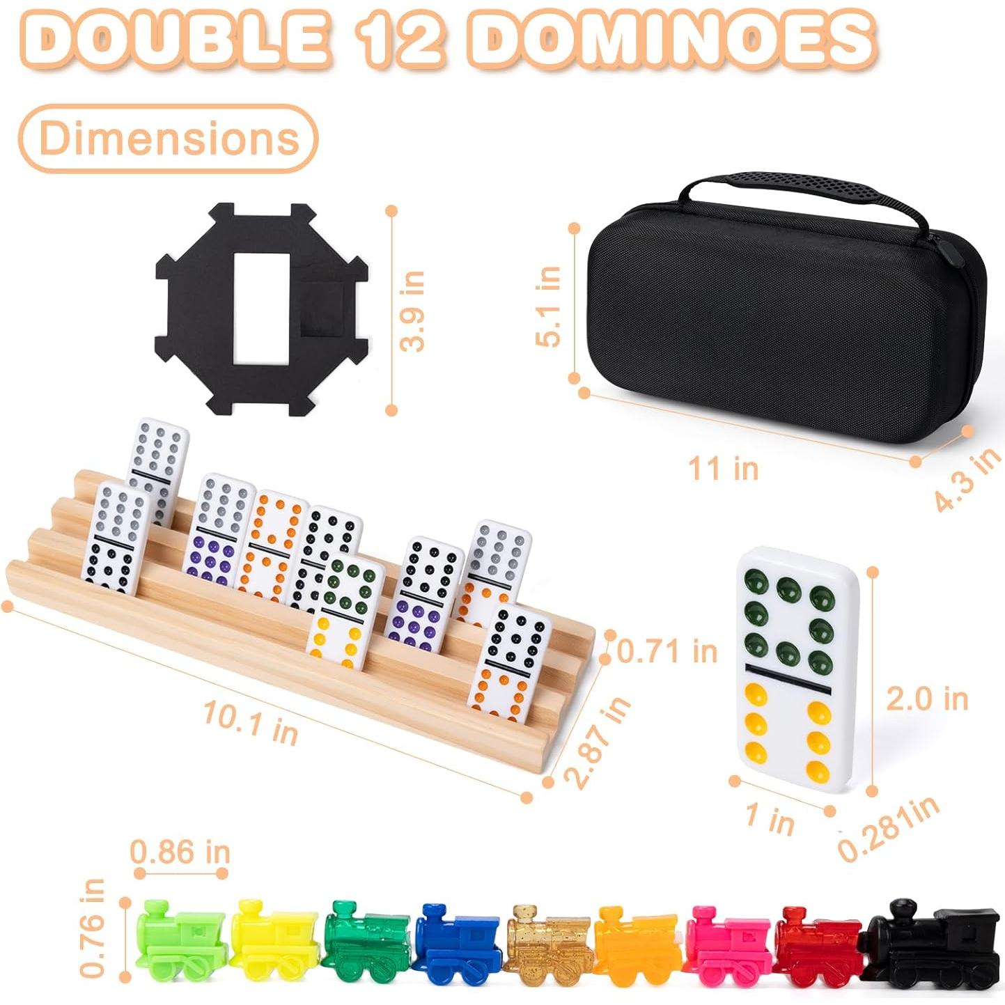 Juego de Dominó Mexicano Doble 12 Fowreny con 91 Fichas