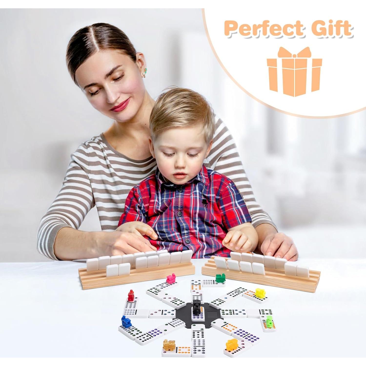 Juego de Dominó Mexicano Doble 12 Fowreny con 91 Fichas