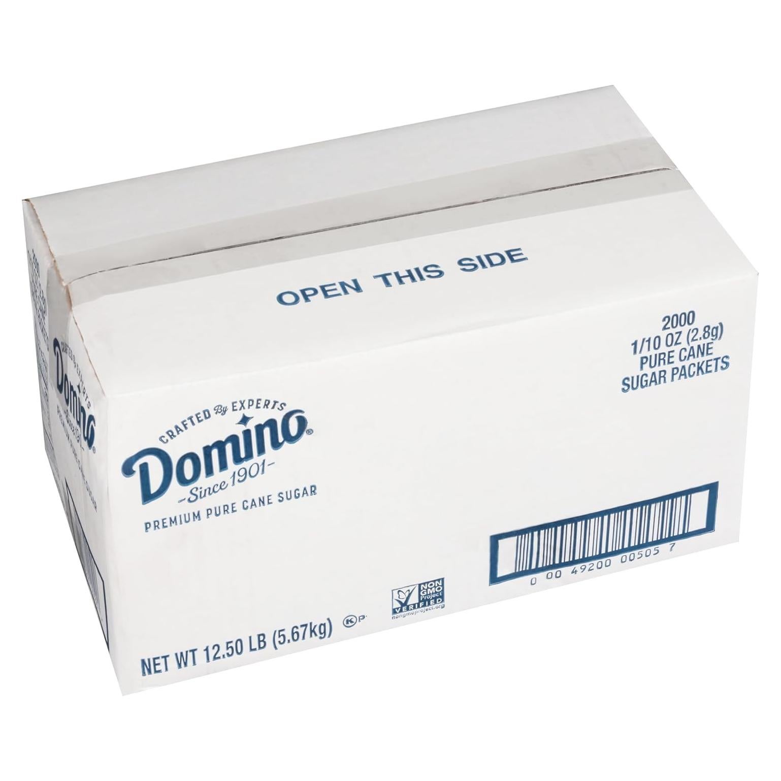 Paquete de Azúcar Domino 2000 Unidades 2.83 Gramos