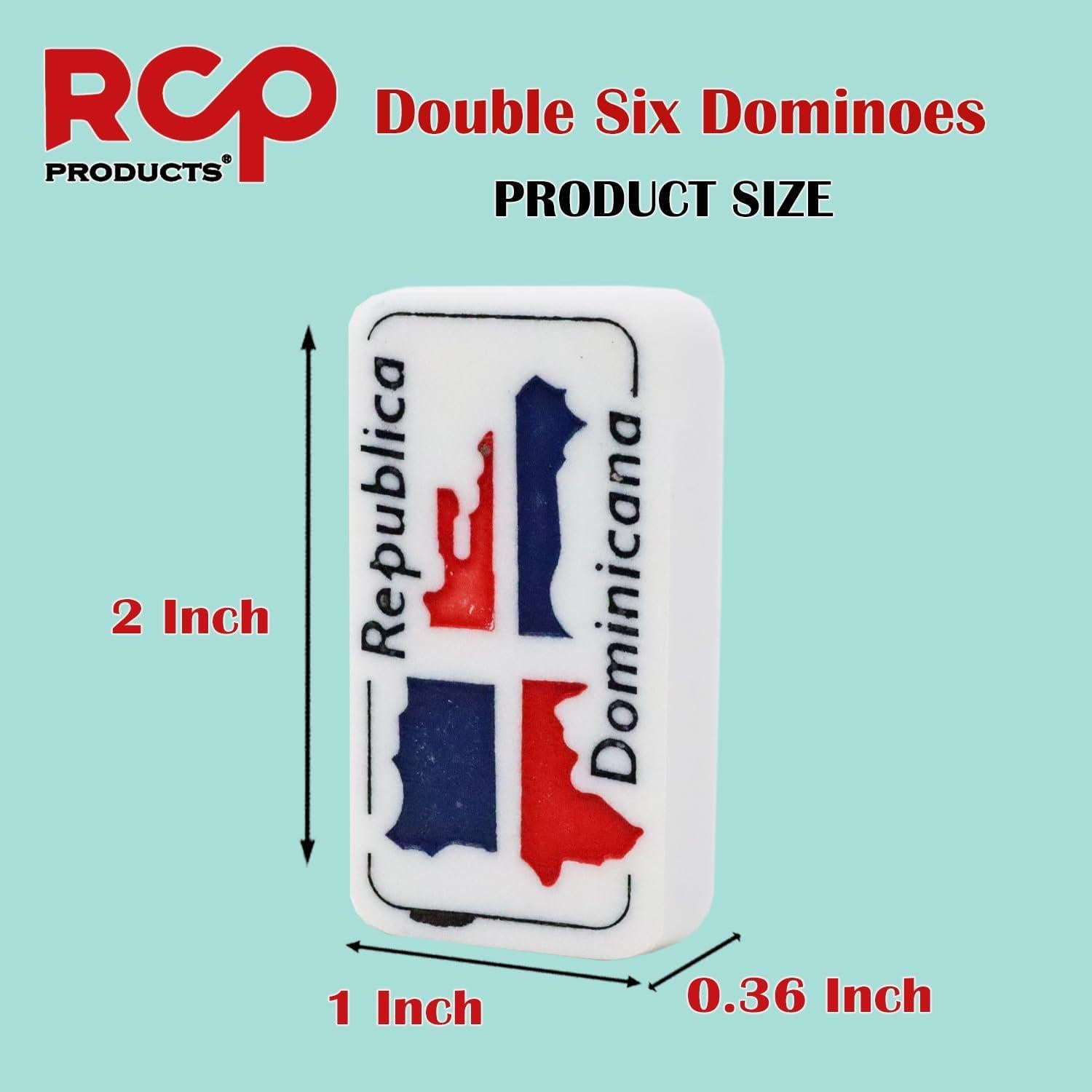 Dominó Doble 6 RCP en Caja de Madera - Fichas Grabadas