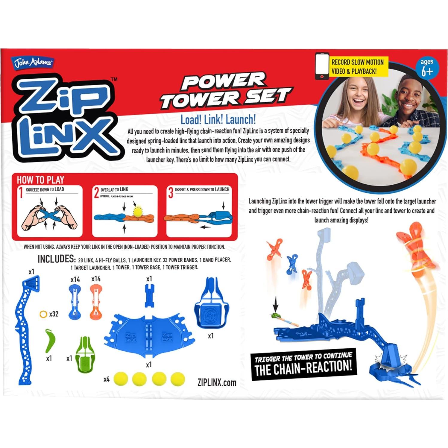 Conjunto de Torre de Poder ZipLinx - Reacción en Cadena 90cm