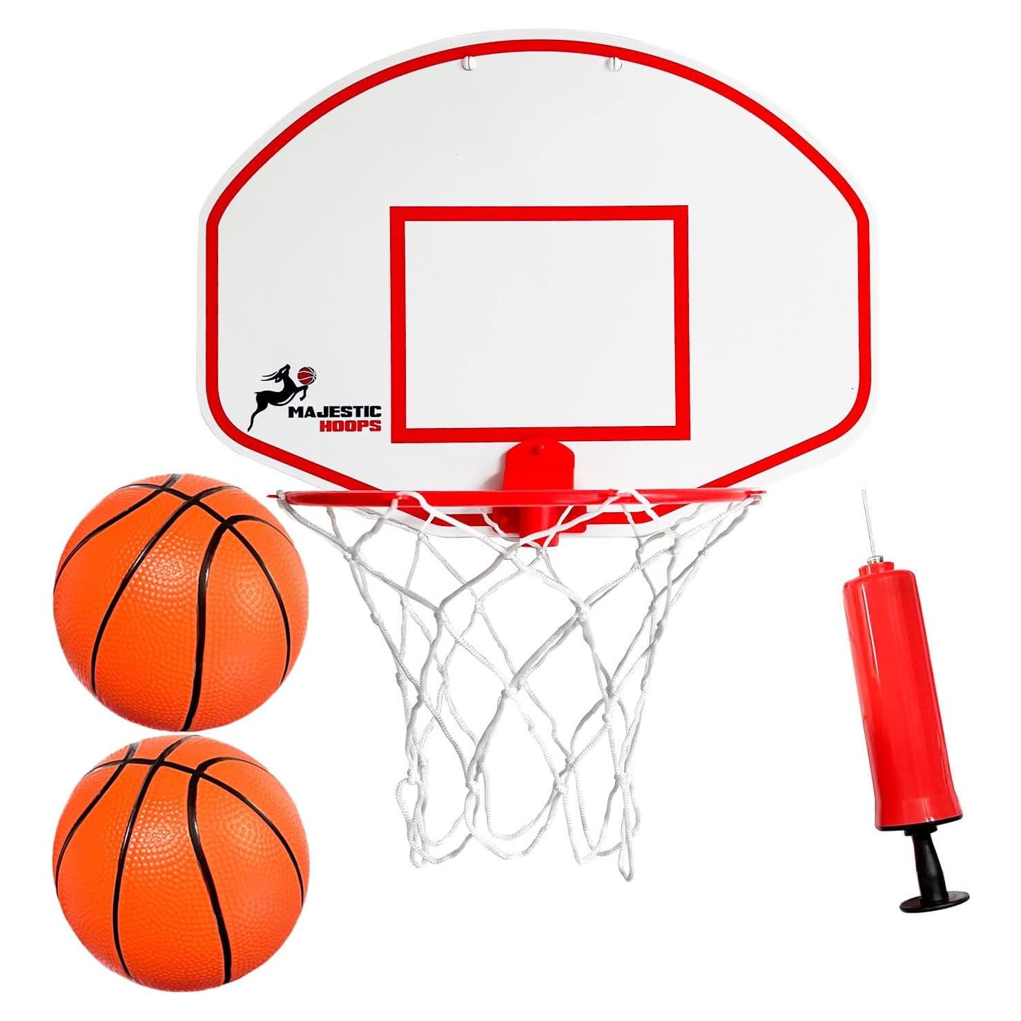 Aro de Baloncesto Interior Majestic Hoops 22.5 cm con Pelota