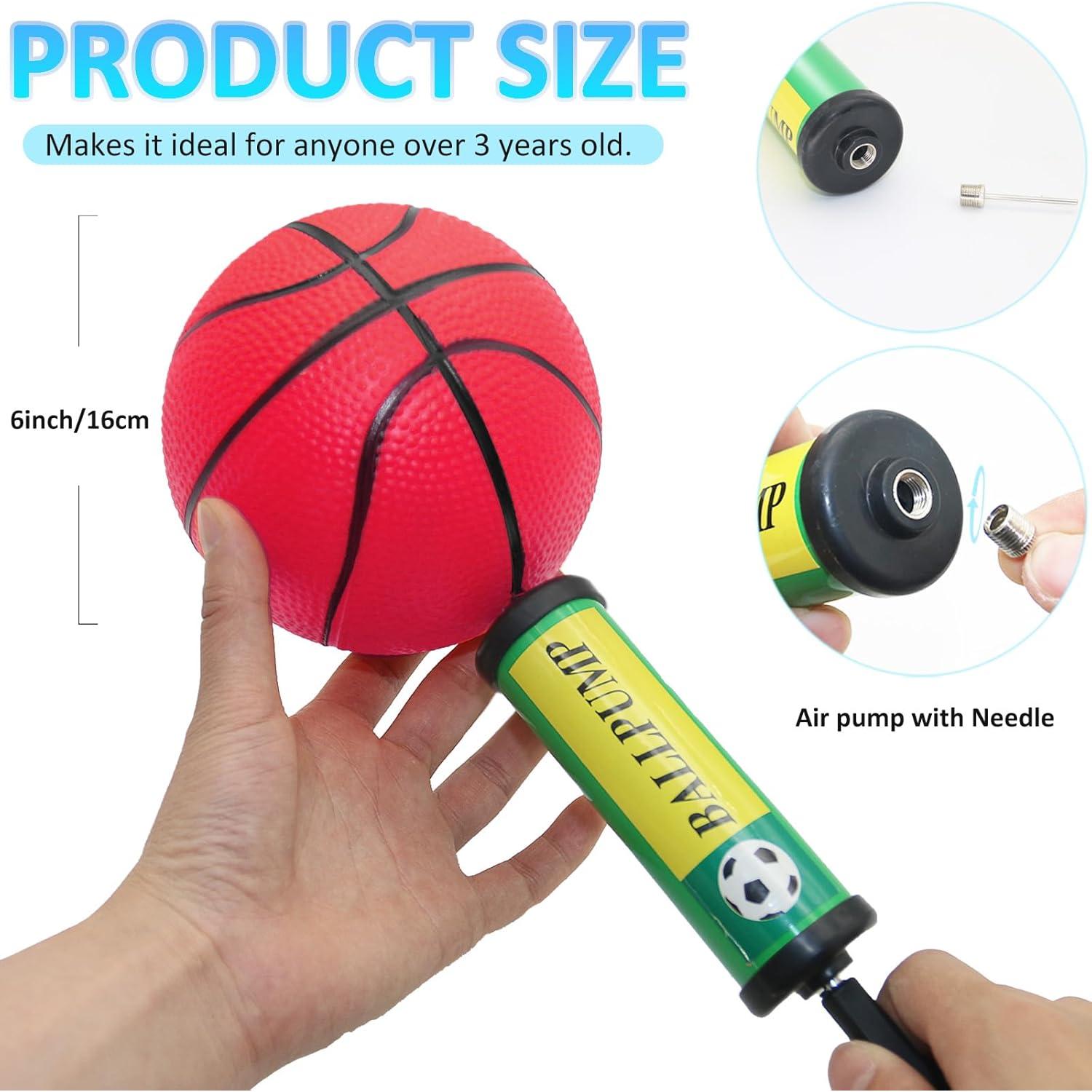 Set de 42 Balones de Baloncesto Mini 6" Oleitodh PVC Colorido