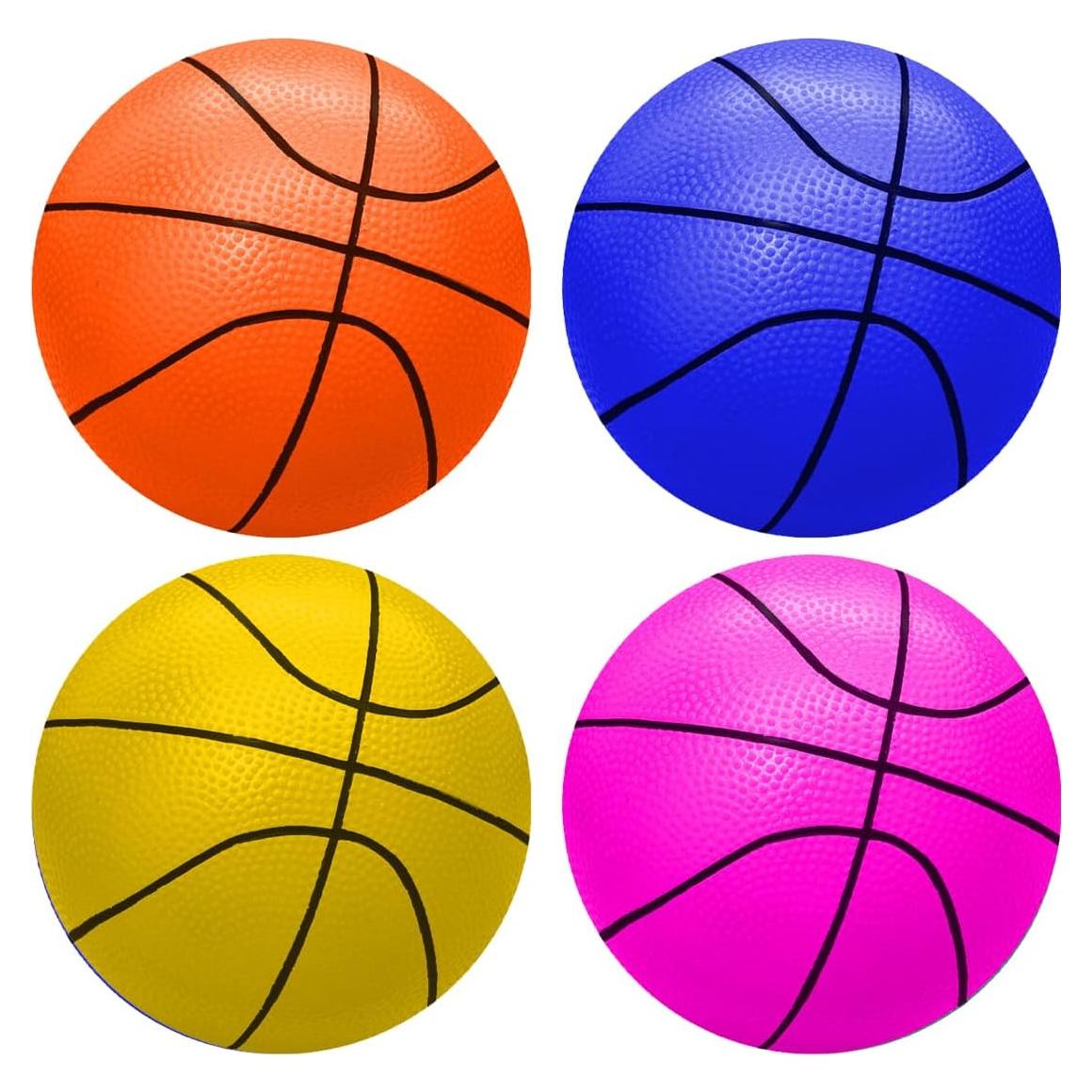 Mini Balones de Baloncesto ABAJI 4 Piezas 12.7 cm PVC