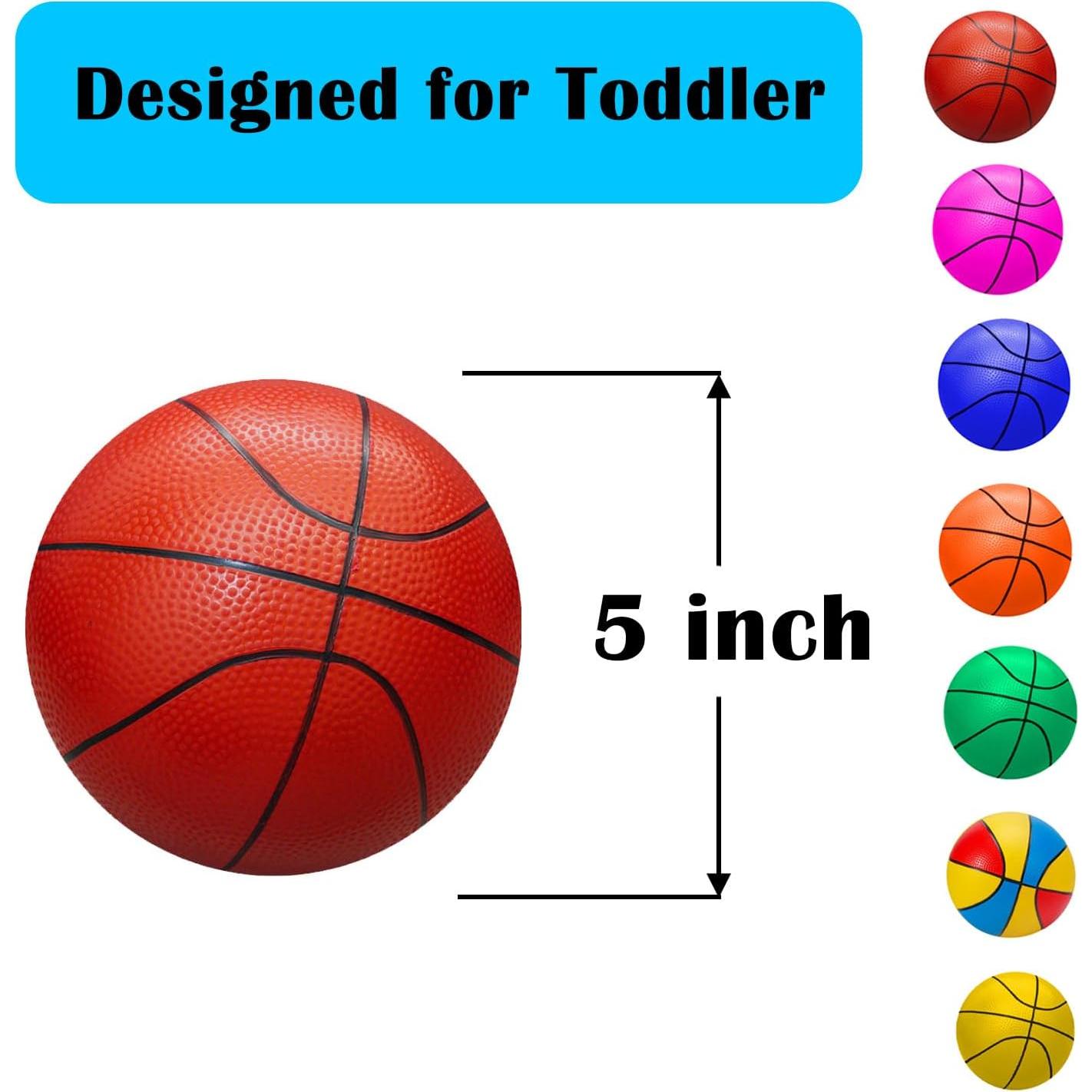 Mini Balones de Baloncesto ABAJI 4 Piezas 12.7 cm PVC