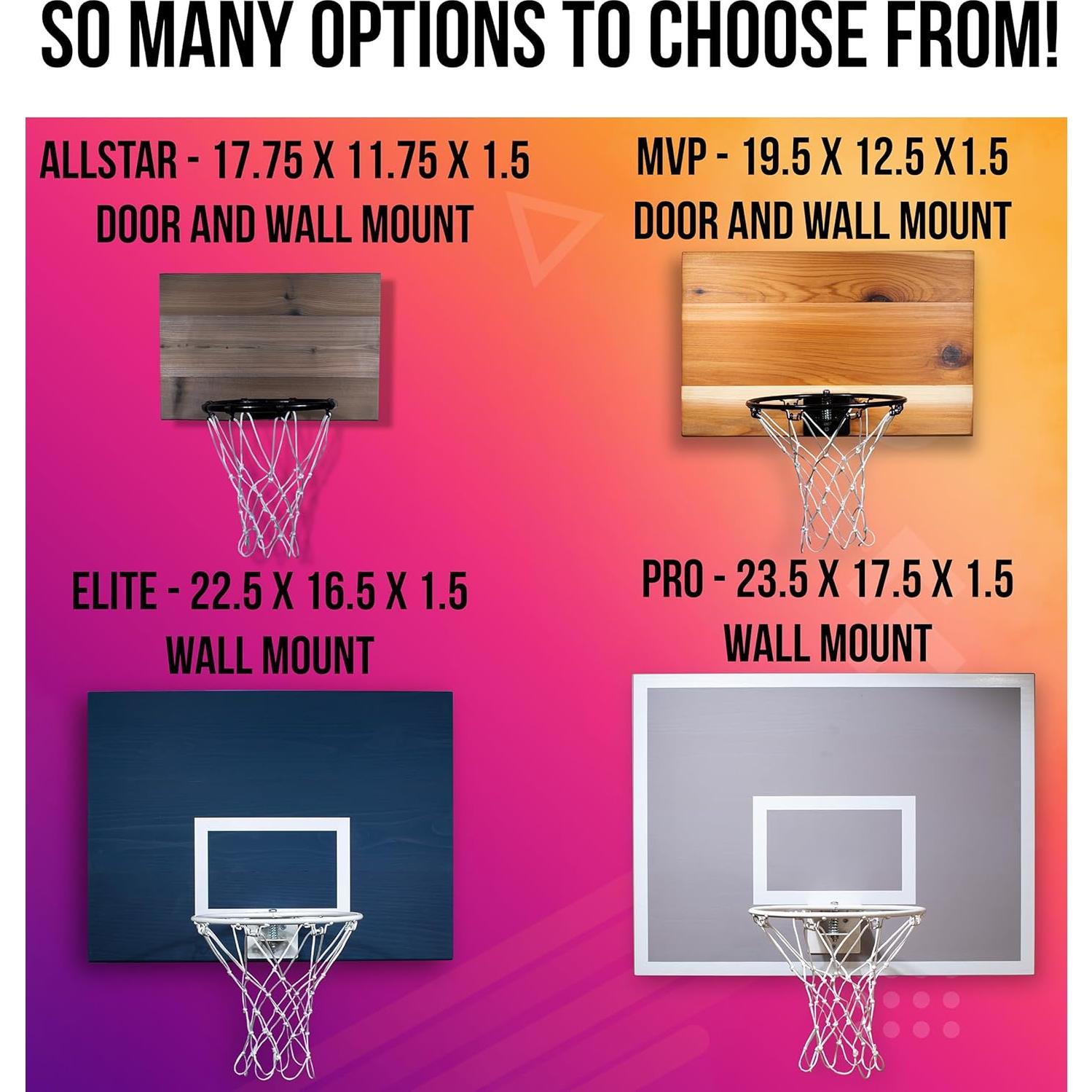 Aro de Baloncesto Mini Interior Cali Kiwi Pros con 5 Pelotas