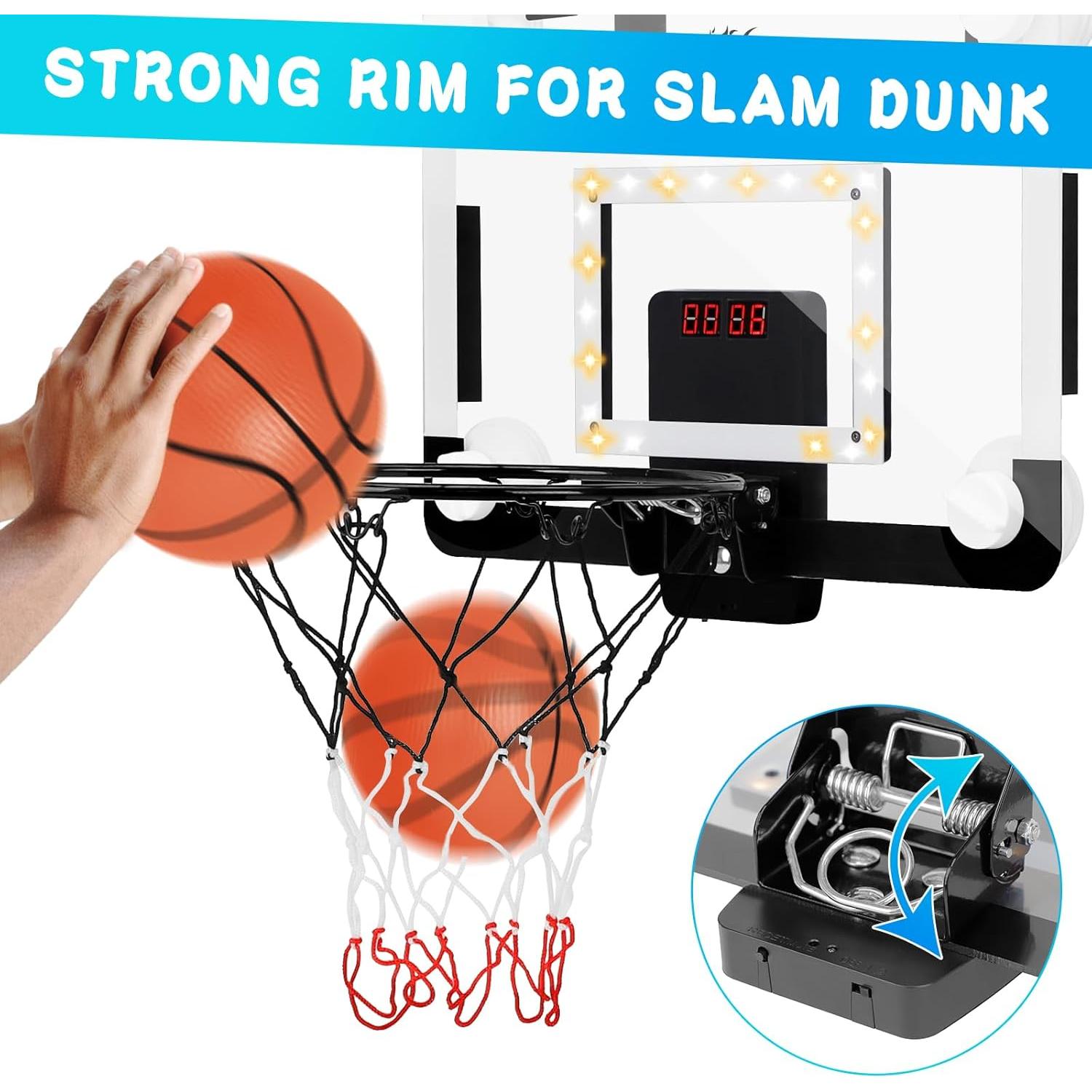 Aro de Baloncesto Mini Cyfie con Luz LED y Marcador