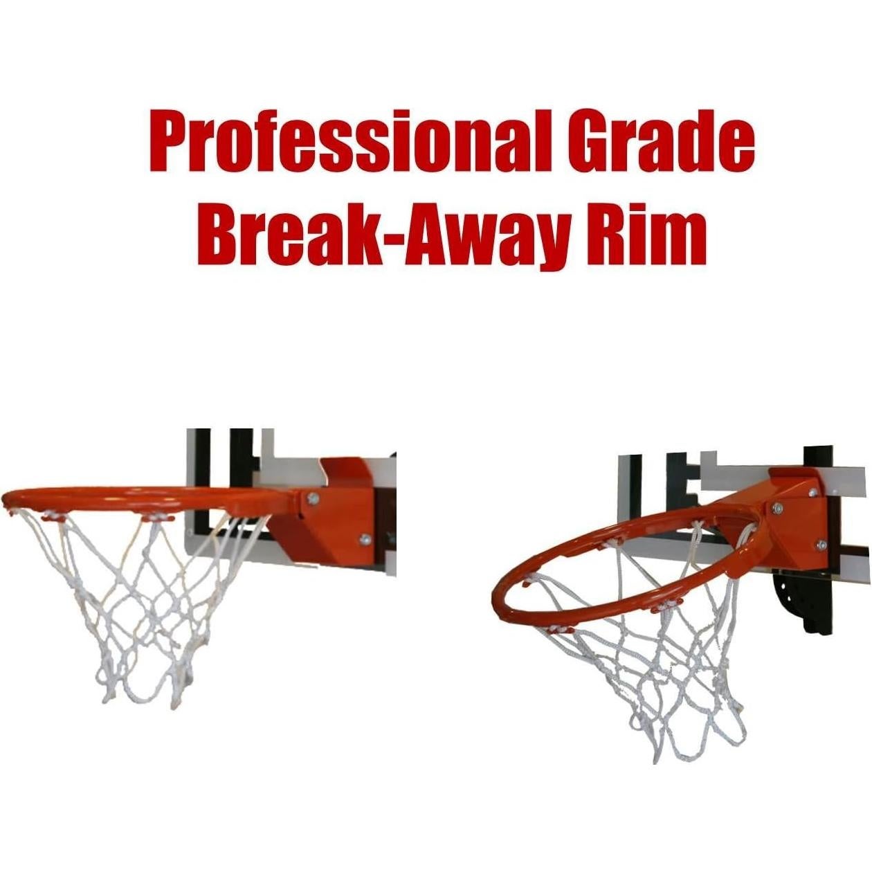 Aro de Baloncesto Mini RAMgoal Ajustable Pared 61 cm con Pelota