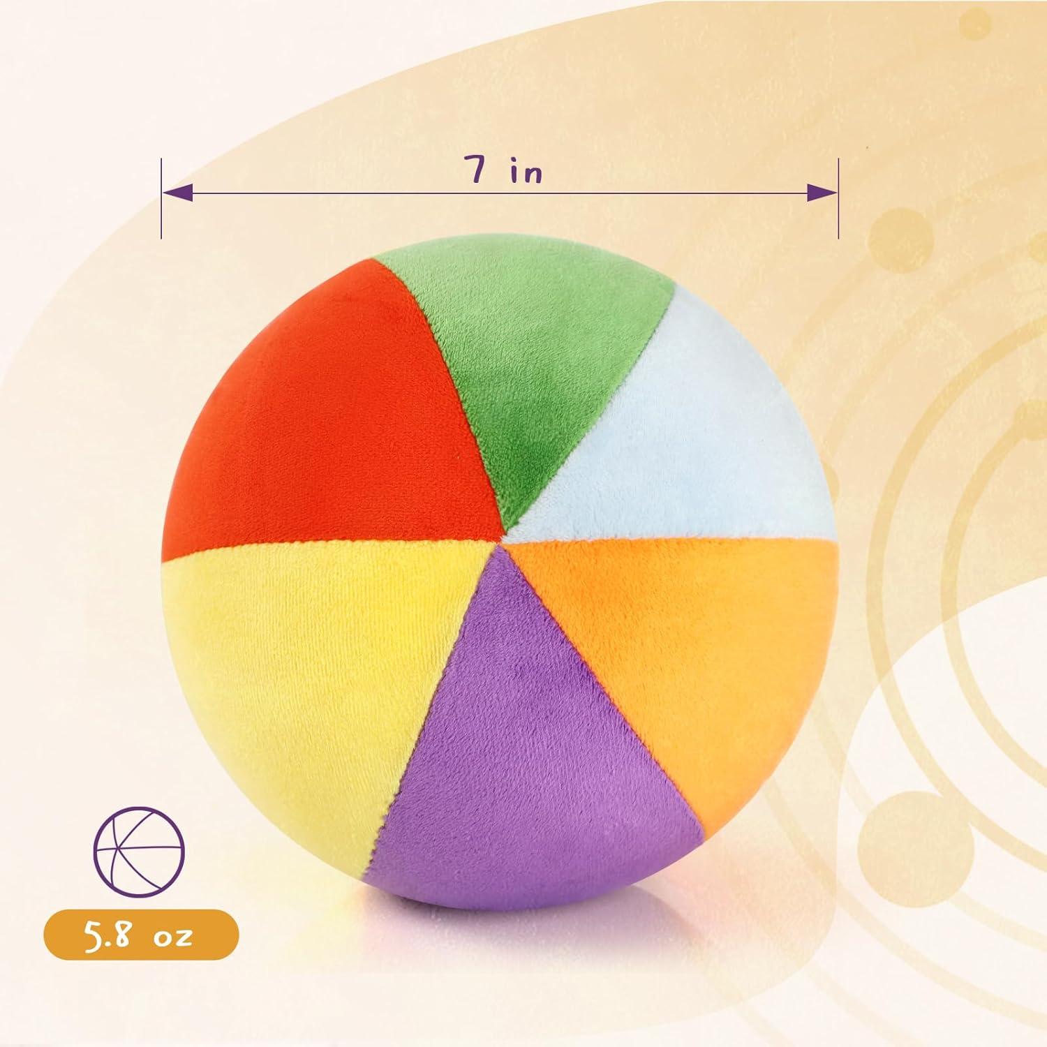 Pelota de Baloncesto Suave LINKBOY Tamaño 3 Multicolor 18 cm