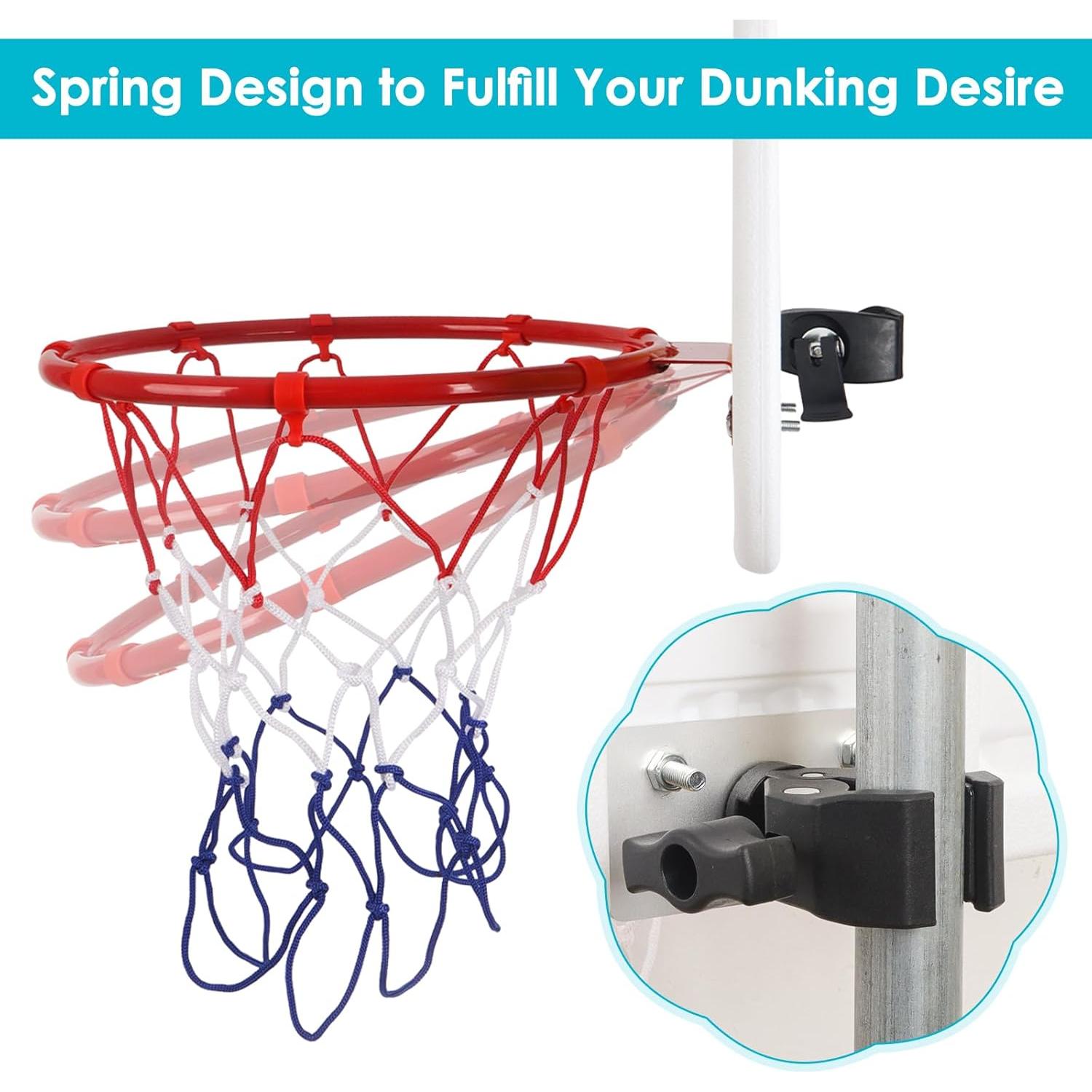 Aro de Baloncesto UROVIBOSCR para Trampolín con 2 Balones