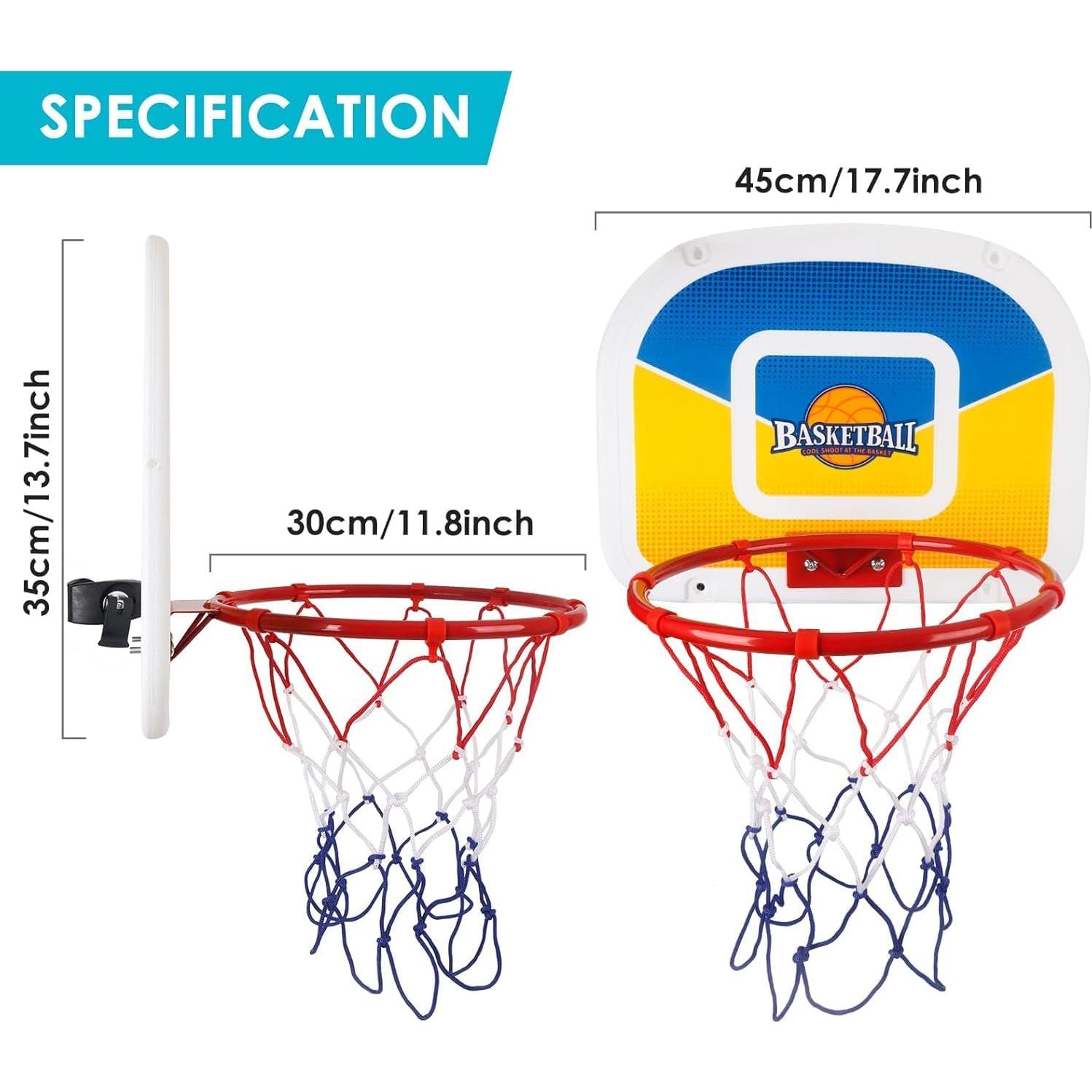 Aro de Baloncesto UROVIBOSCR para Trampolín con 2 Balones