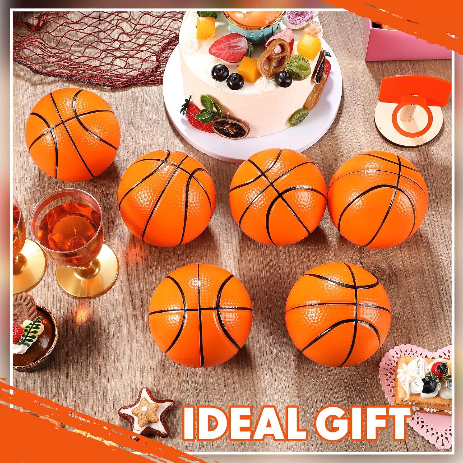 6 Pelotas de Baloncesto de Espuma MiniInflat 12.7cm Naranja