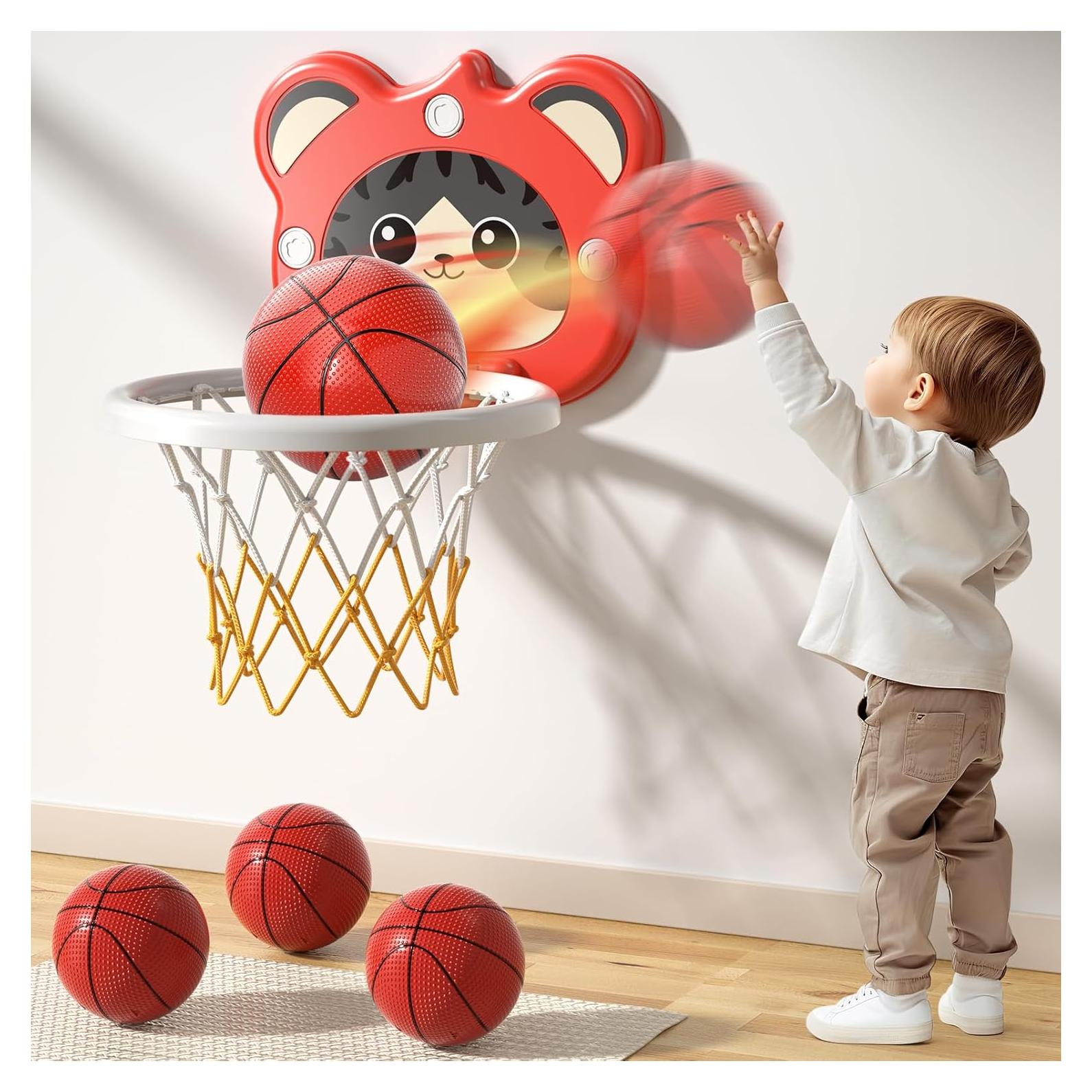 Aro de Baloncesto Mini Bennol para Niños 4 Pelotas Ajustable