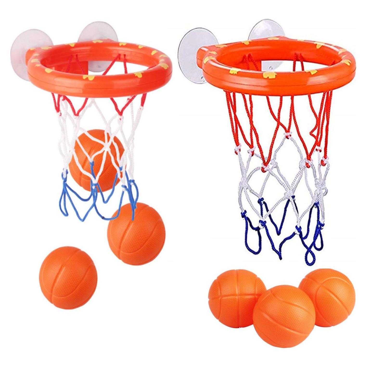 Aro de Baloncesto para Baño KISEER - 2 Paquetes con 6 Pelotas