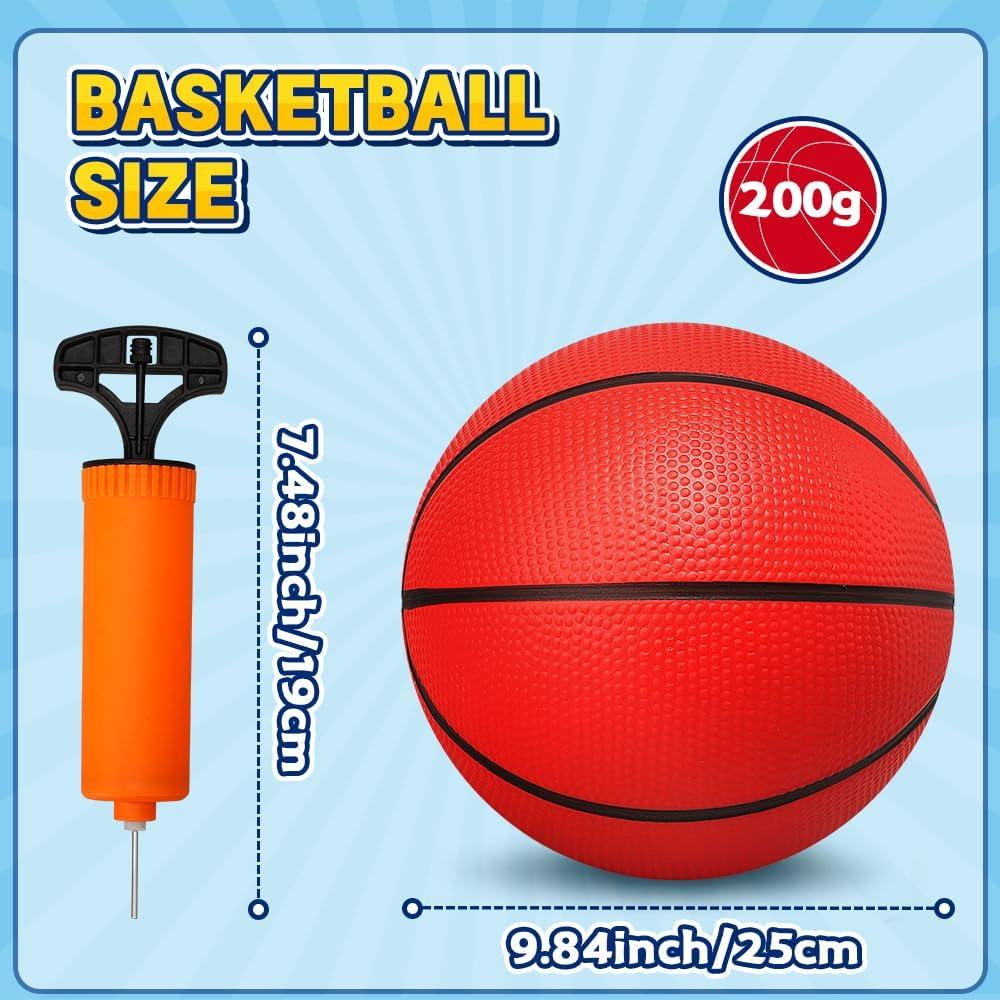 Balón de Baloncesto LNCOJOLM 24.9 cm PVC para Niños y Adultos