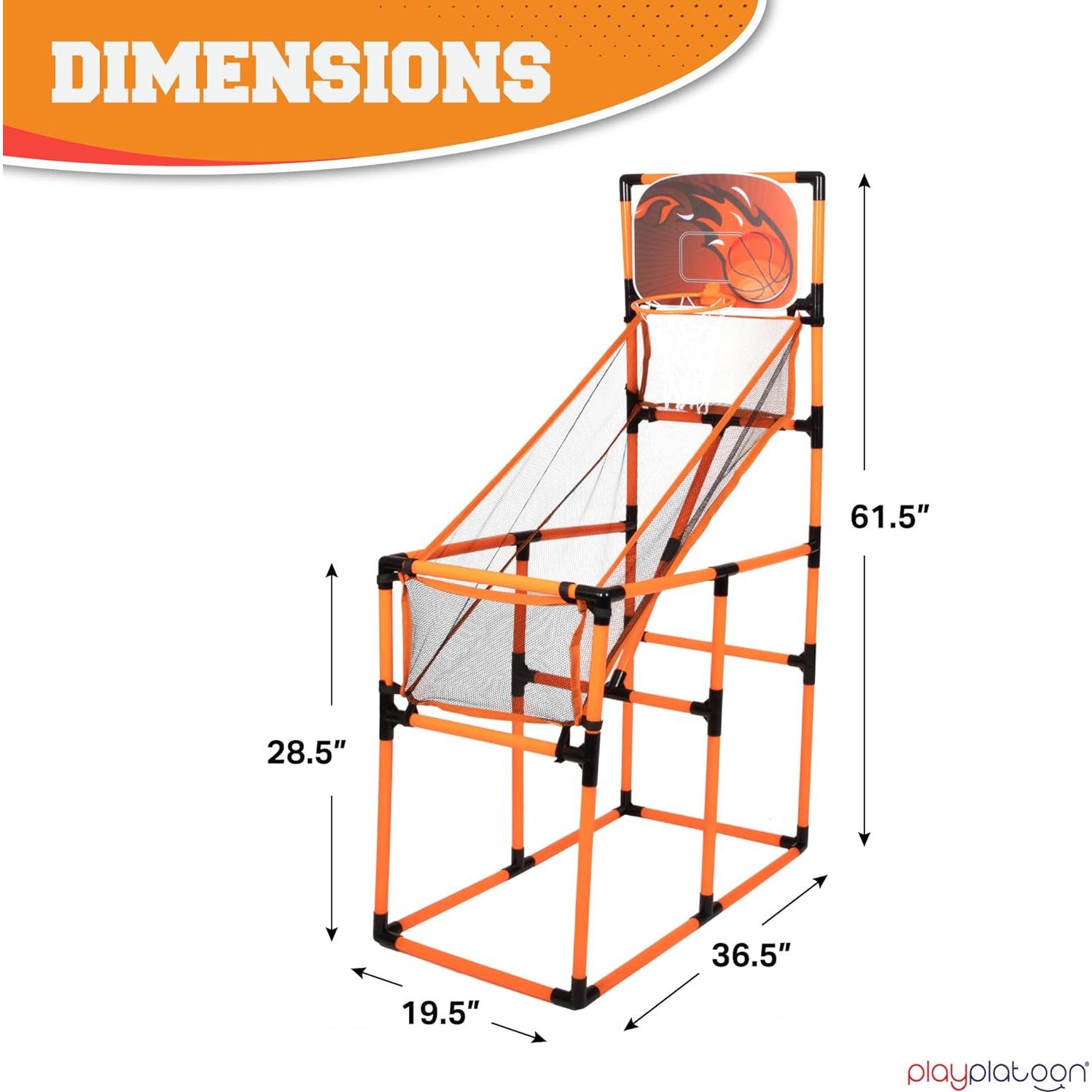 Aro de Baloncesto Interior Play Platoon 158 cm con 4 Pelotas
