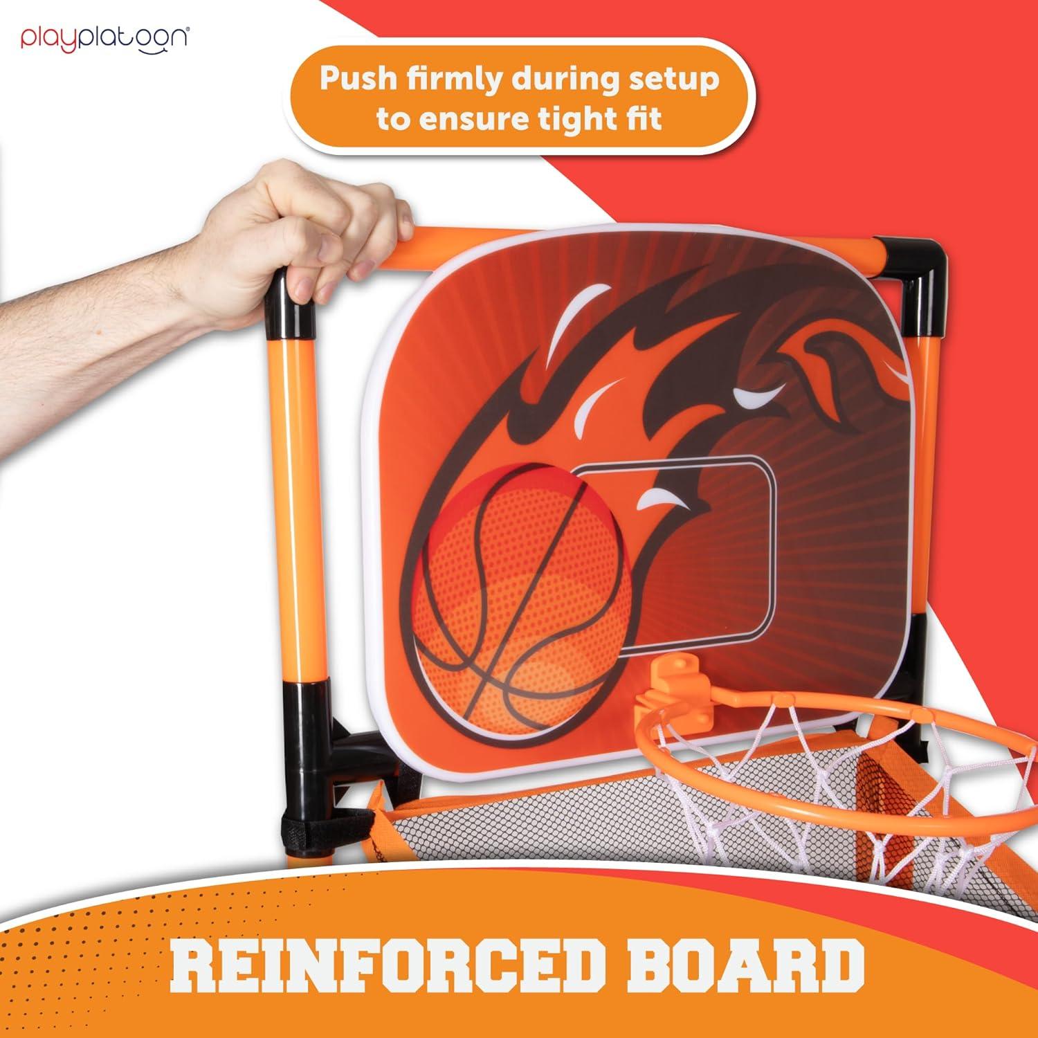 Aro de Baloncesto Interior Play Platoon 158 cm con 4 Pelotas