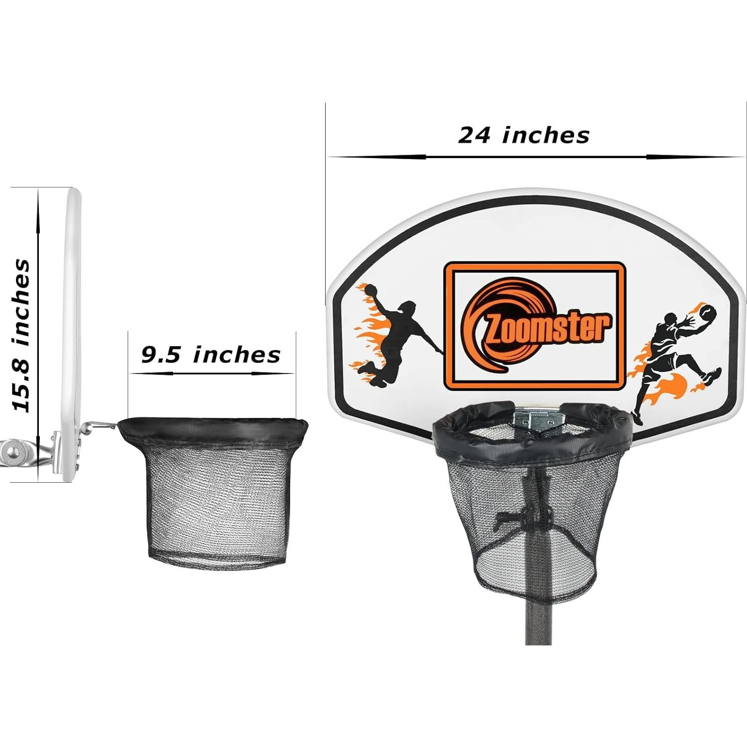 Aro de Baloncesto para Trampolín Zoomster - Fácil Instalación