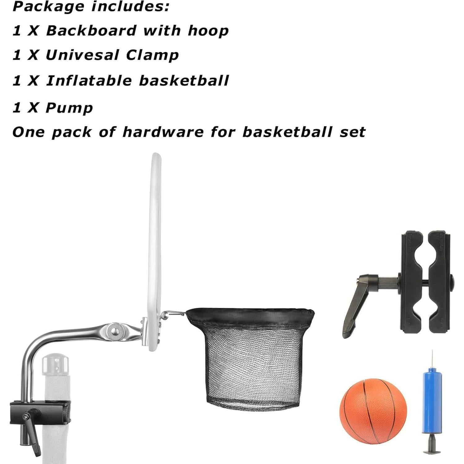 Aro de Baloncesto para Trampolín Zoomster - Fácil Instalación