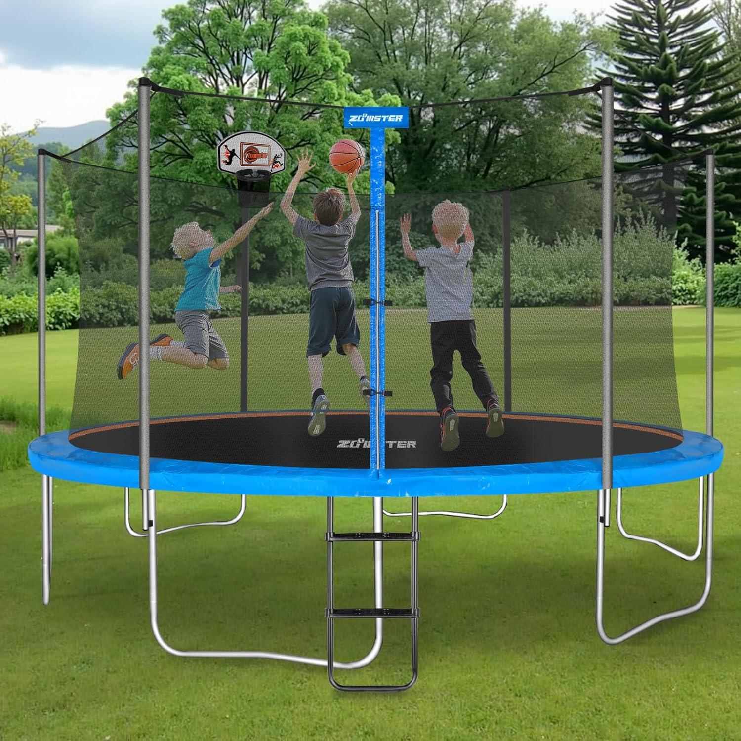 Aro de Baloncesto para Trampolín Zoomster - Fácil Instalación