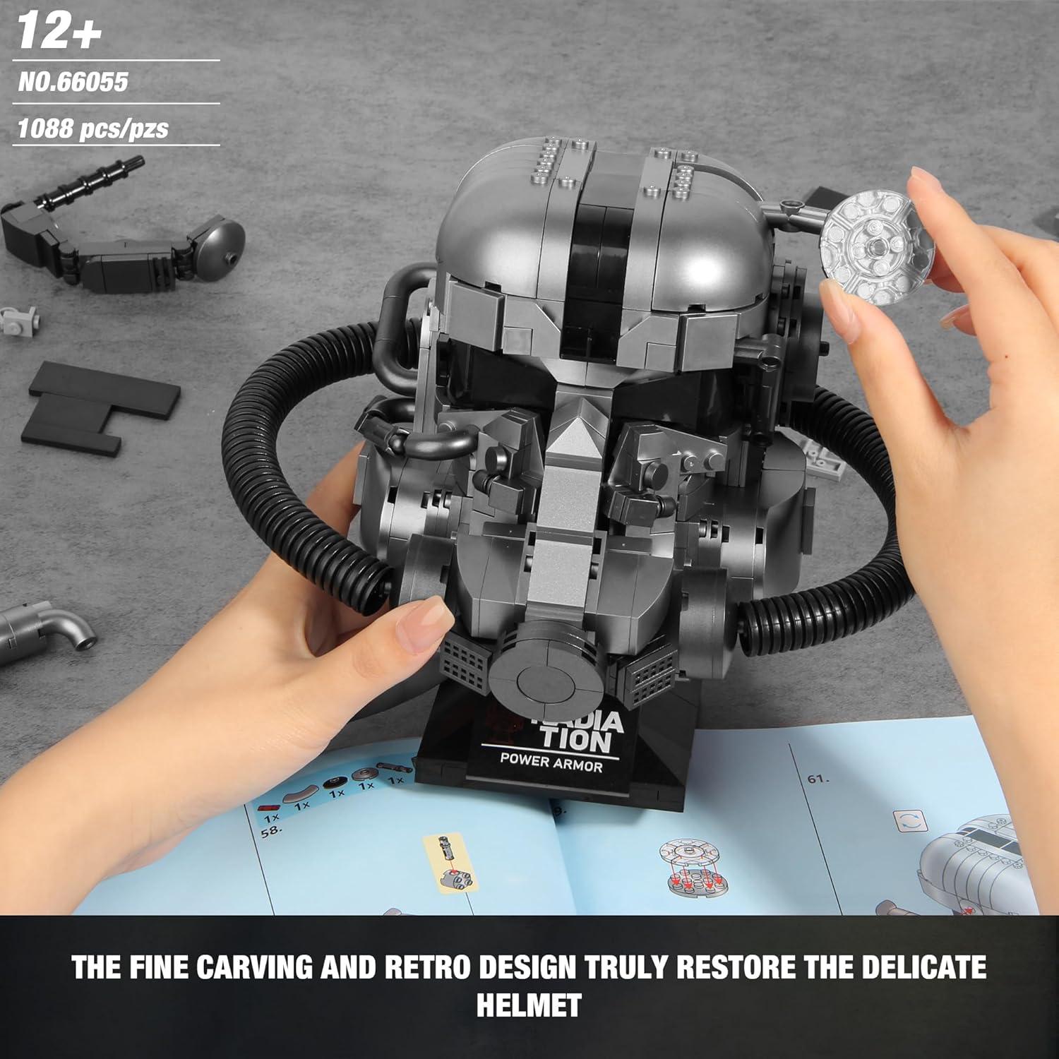 Set de Bloques de Construcción de Casco HiDectee 1088PCS