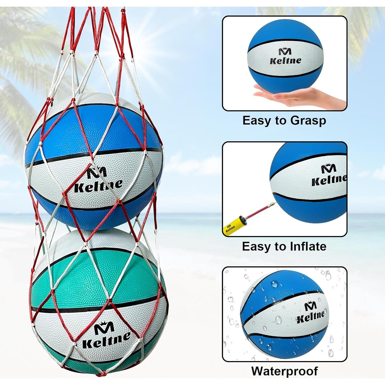 Baloncesto de piscina Lxheir SPB25 - 2 piezas, 22.86 cm, antideslizante
