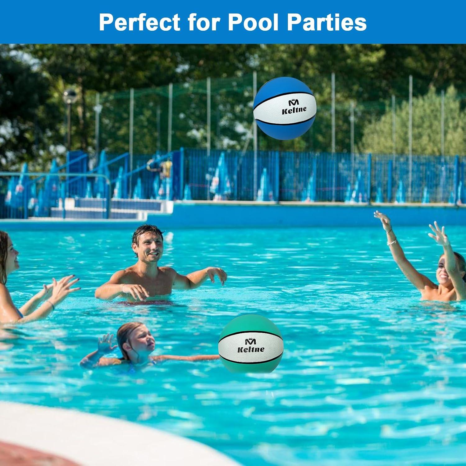 Baloncesto de piscina Lxheir SPB25 - 2 piezas, 22.86 cm, antideslizante