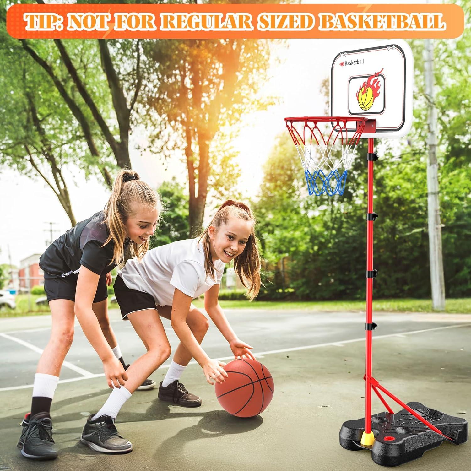 Set Baloncesto y T Ball Toycost 4 en 1 Ajustable Niños 3-8 Años