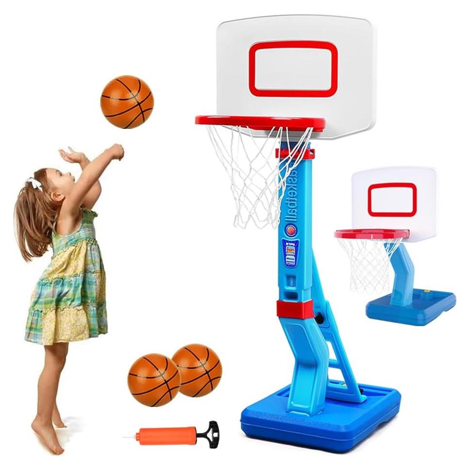 Aro de Baloncesto Ajustable MERTONLY 0.7-1.4m para Niños