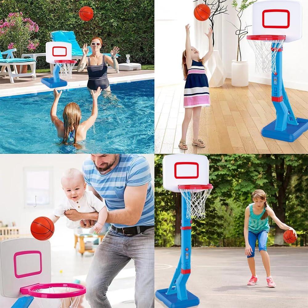 Aro de Baloncesto Ajustable MERTONLY 0.7-1.4m para Niños