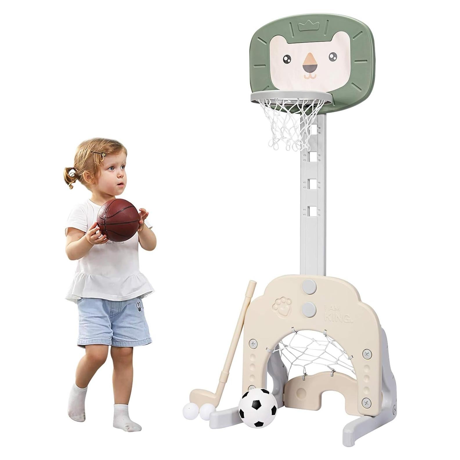 Canasta de Baloncesto Costzon 3-en-1 Ajustable para Niños