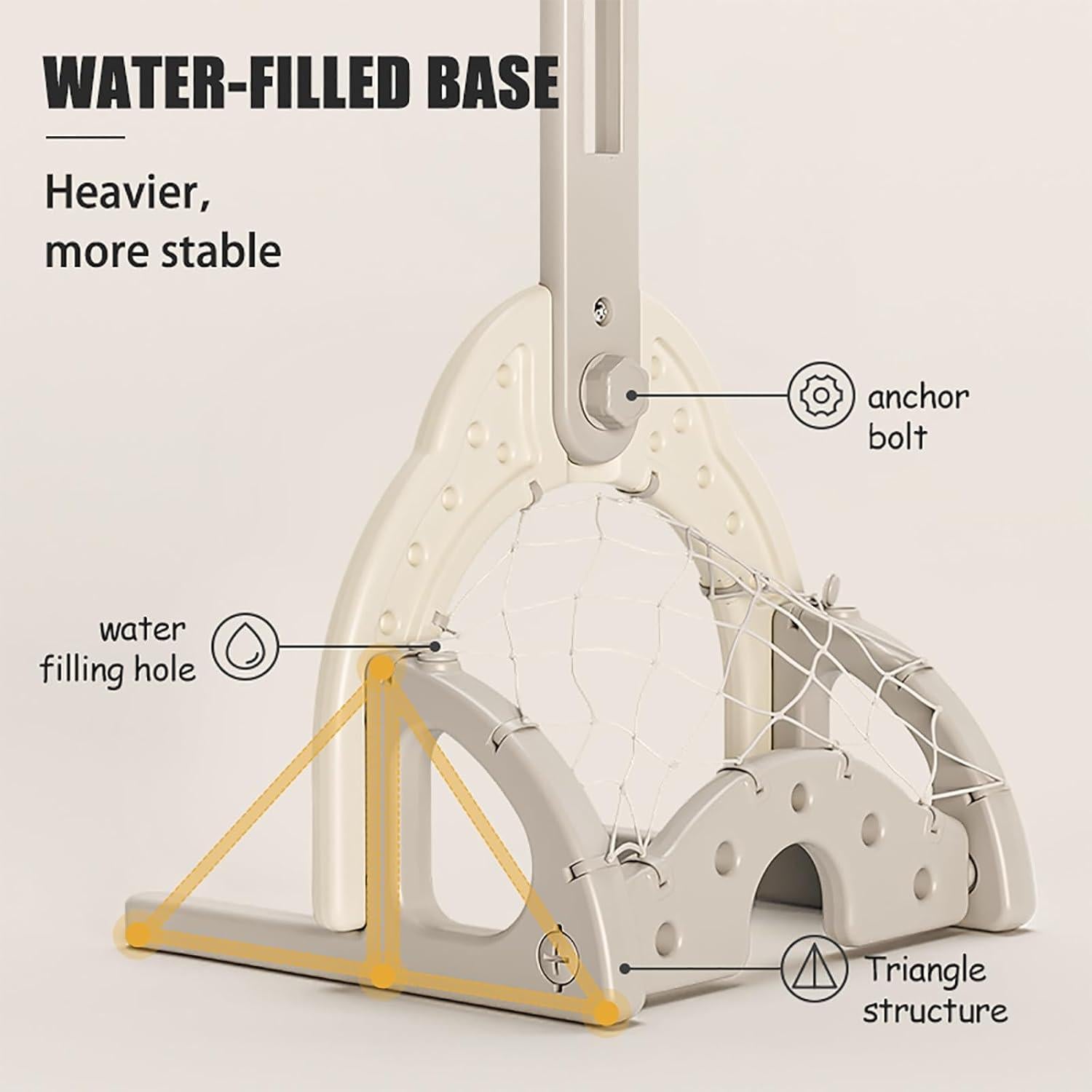 Aro de Baloncesto Ajustable Deer COCO para Niños 1-3 Años