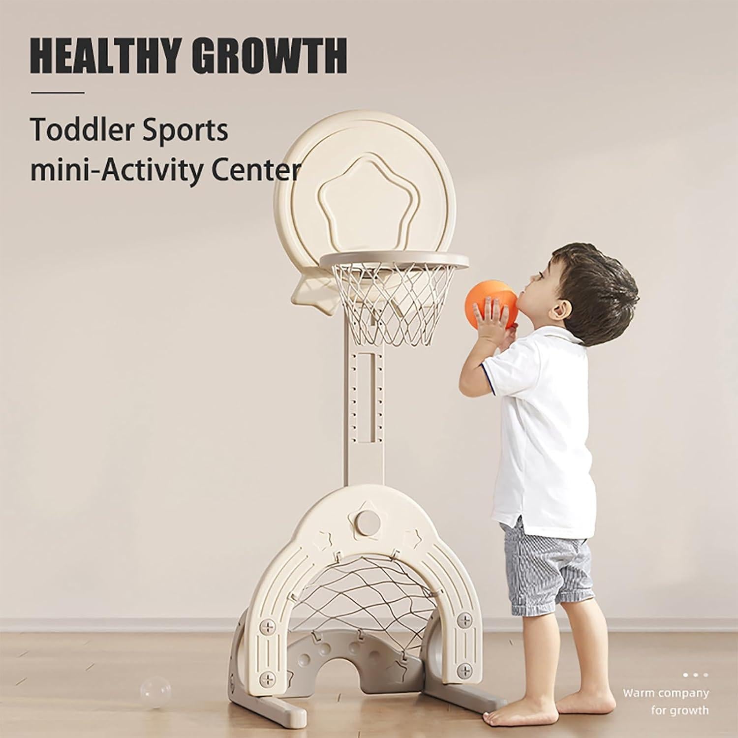 Aro de Baloncesto Ajustable Deer COCO para Niños 1-3 Años