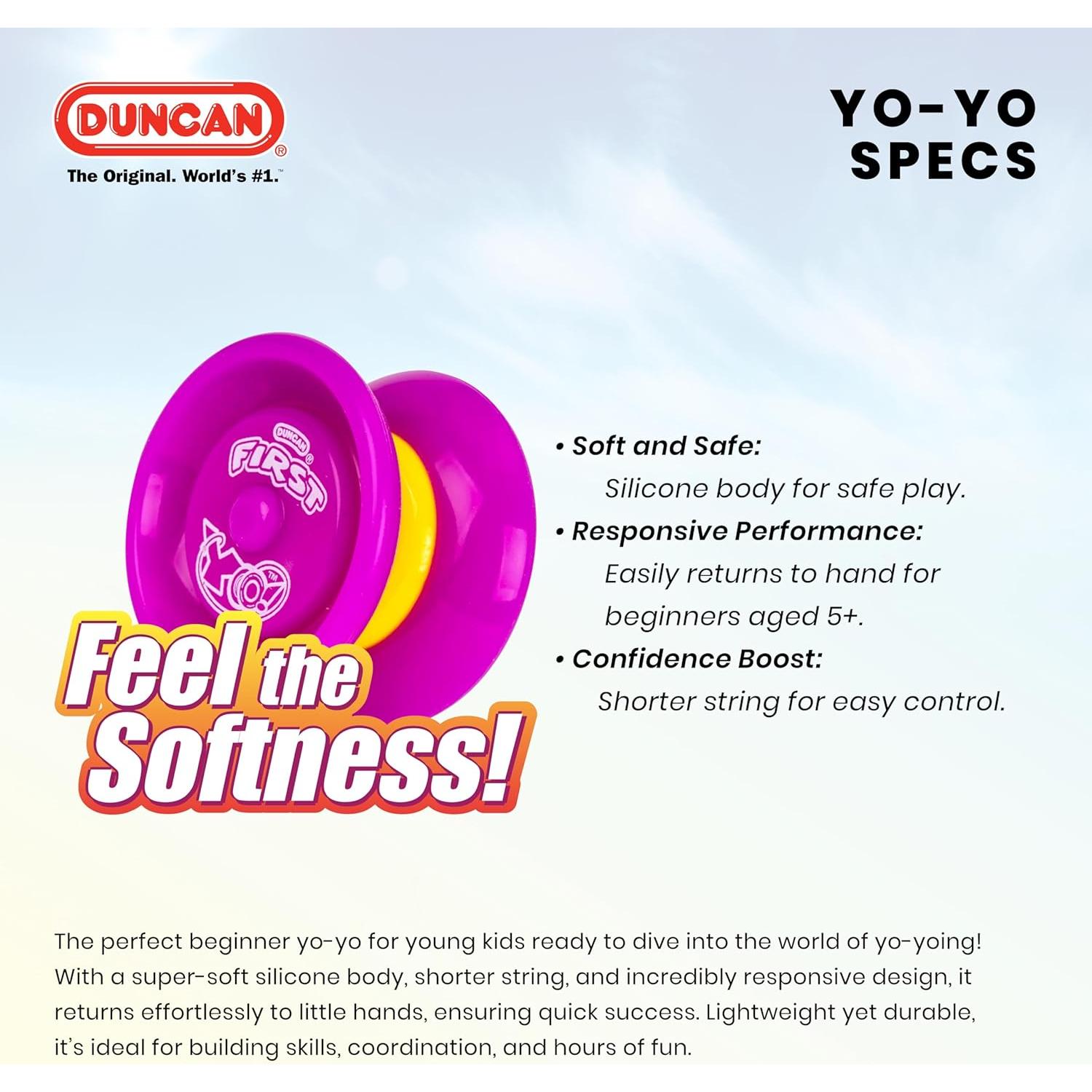 Yo-Yo Duncan Primer Yo! para Principiantes Púrpura/Amarillo