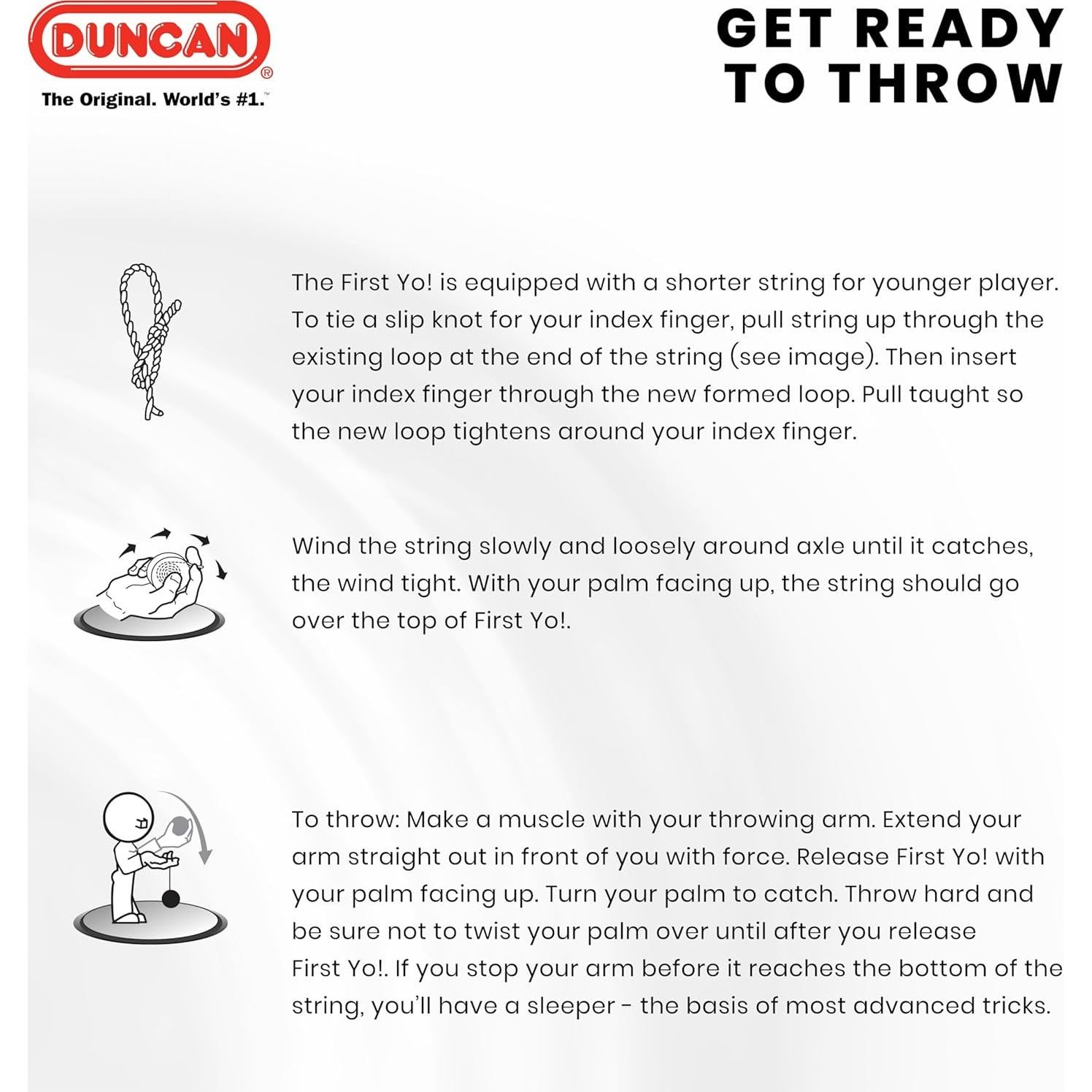 Yo-Yo Duncan Primer Yo! para Principiantes Púrpura/Amarillo