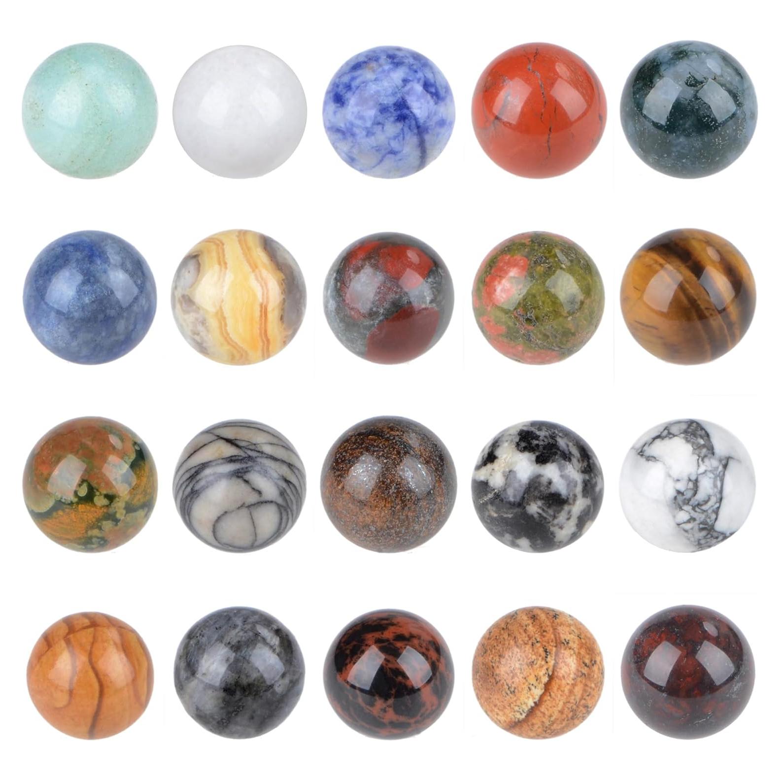 Esferas de Piedra Preciosa Natural LPBeads 16mm 20pcs