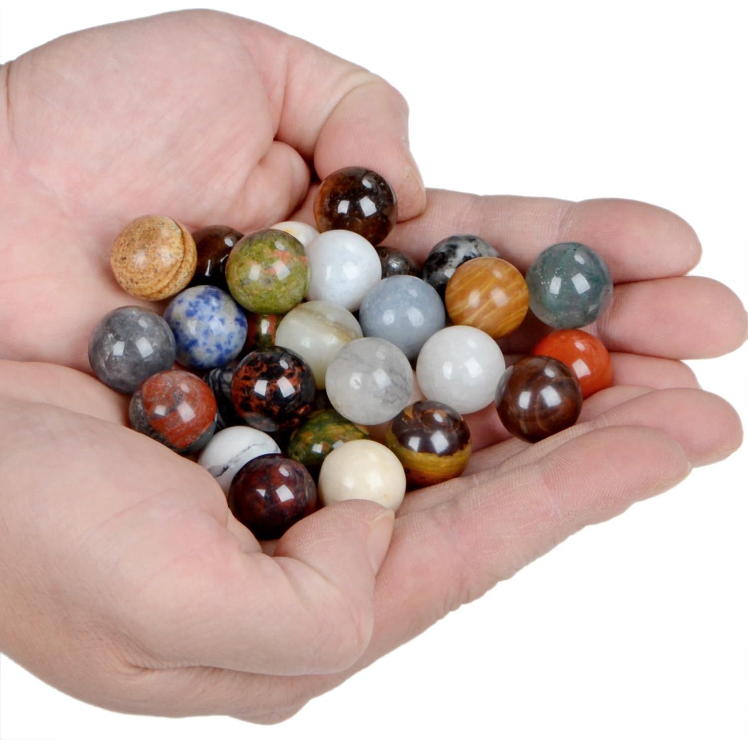 Esferas de Piedra Preciosa Natural LPBeads 16mm 20pcs