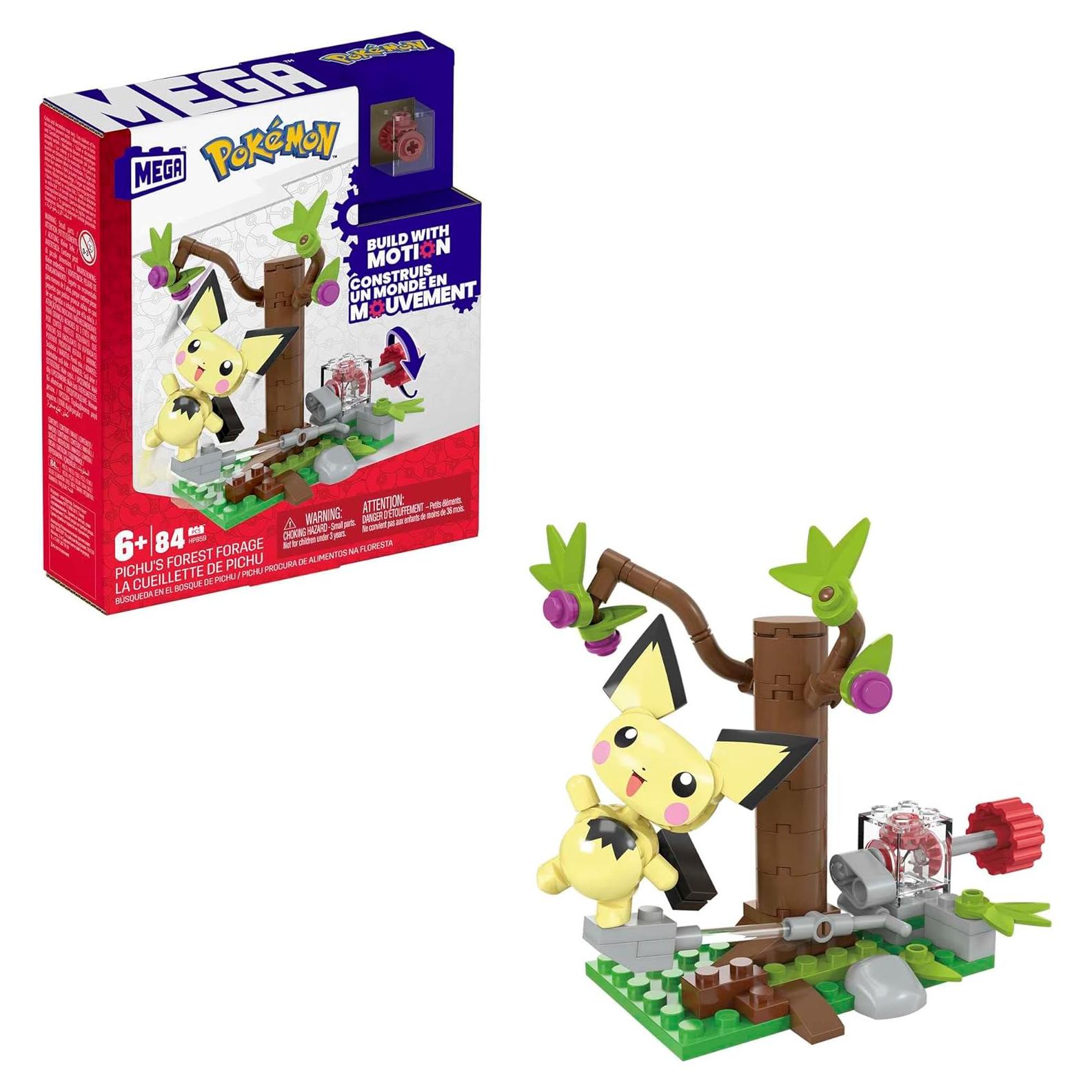 Set de Construcción Pokémon Mattel Pichu 84 Piezas