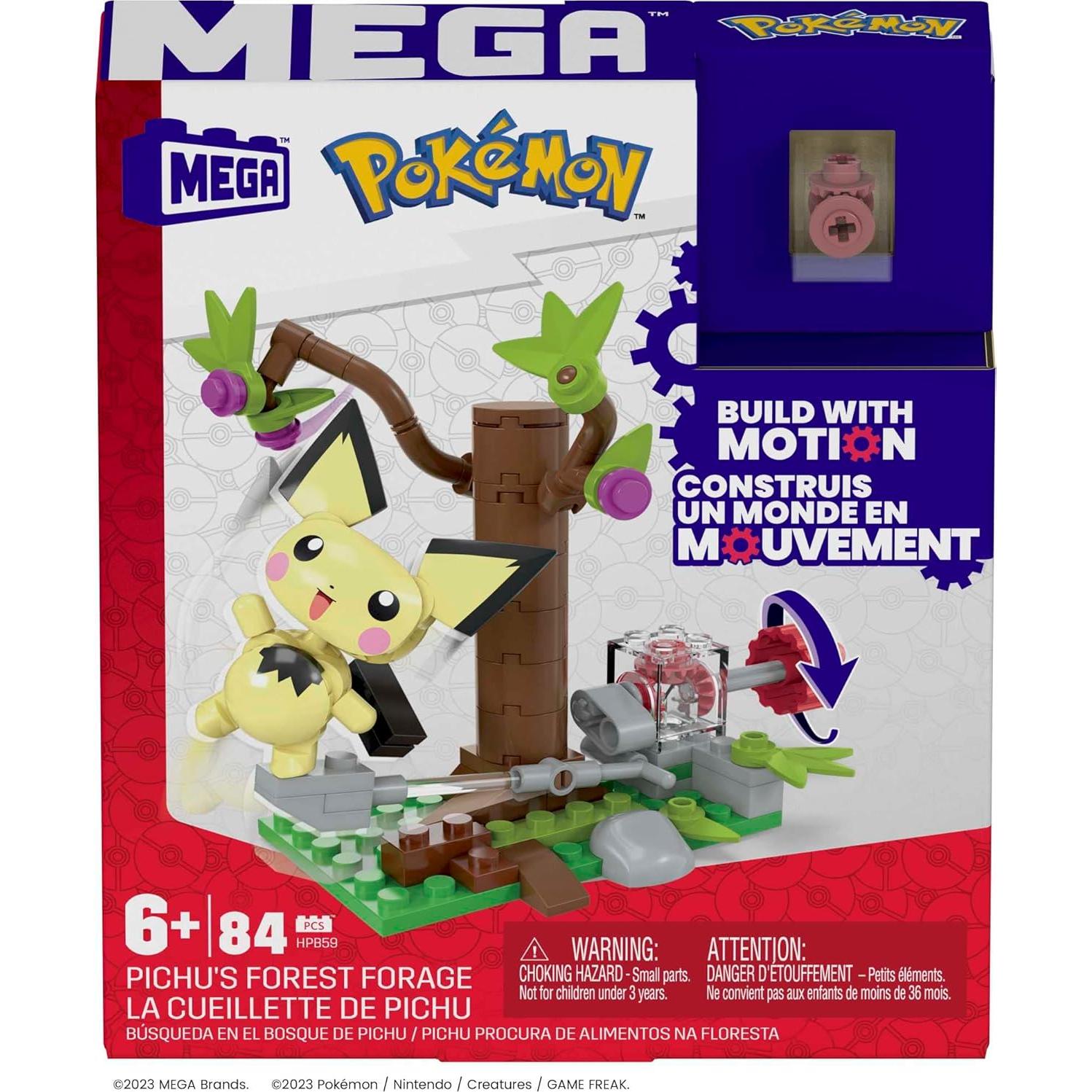 Set de Construcción Pokémon Mattel Pichu 84 Piezas