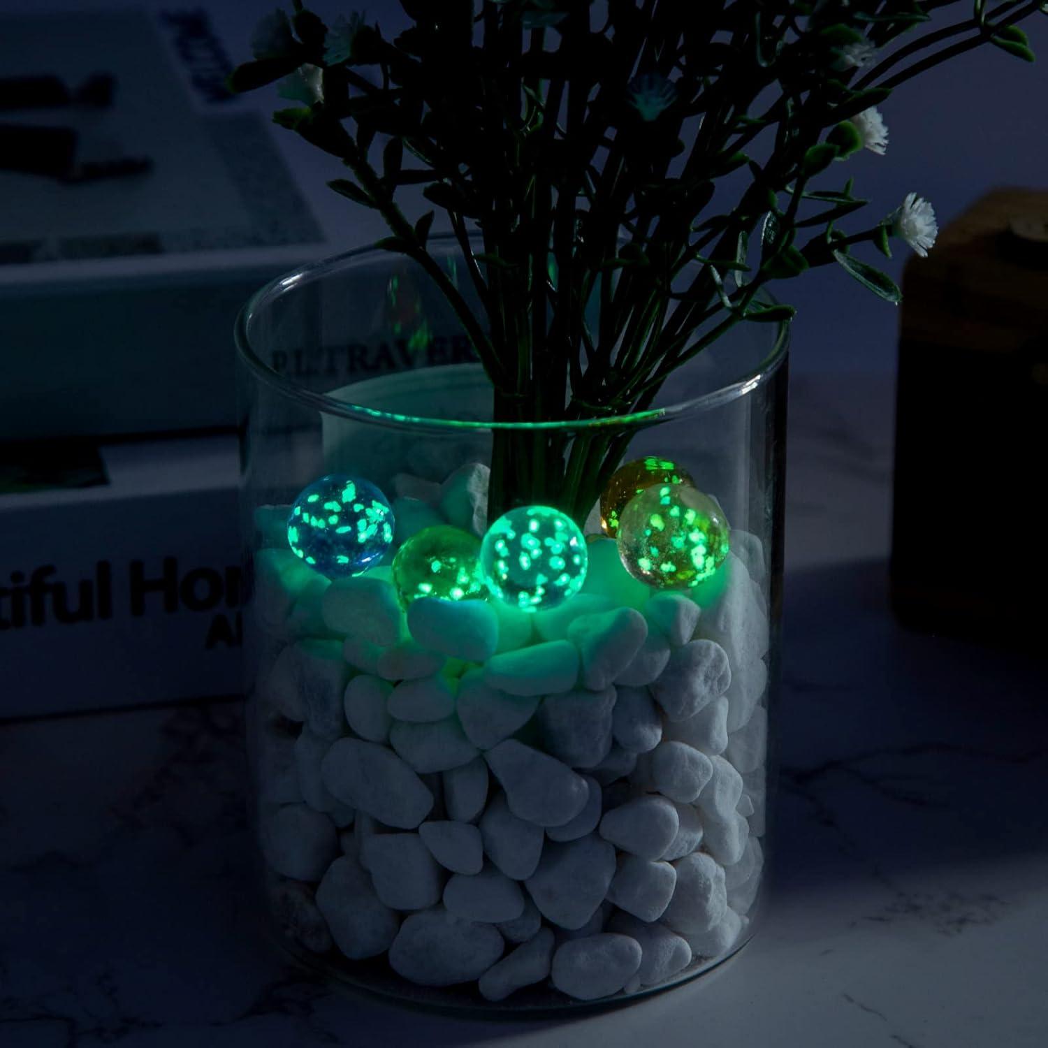 Canicas de Vidrio MCPINKY 36PCS con 5 Brillantes 16mm