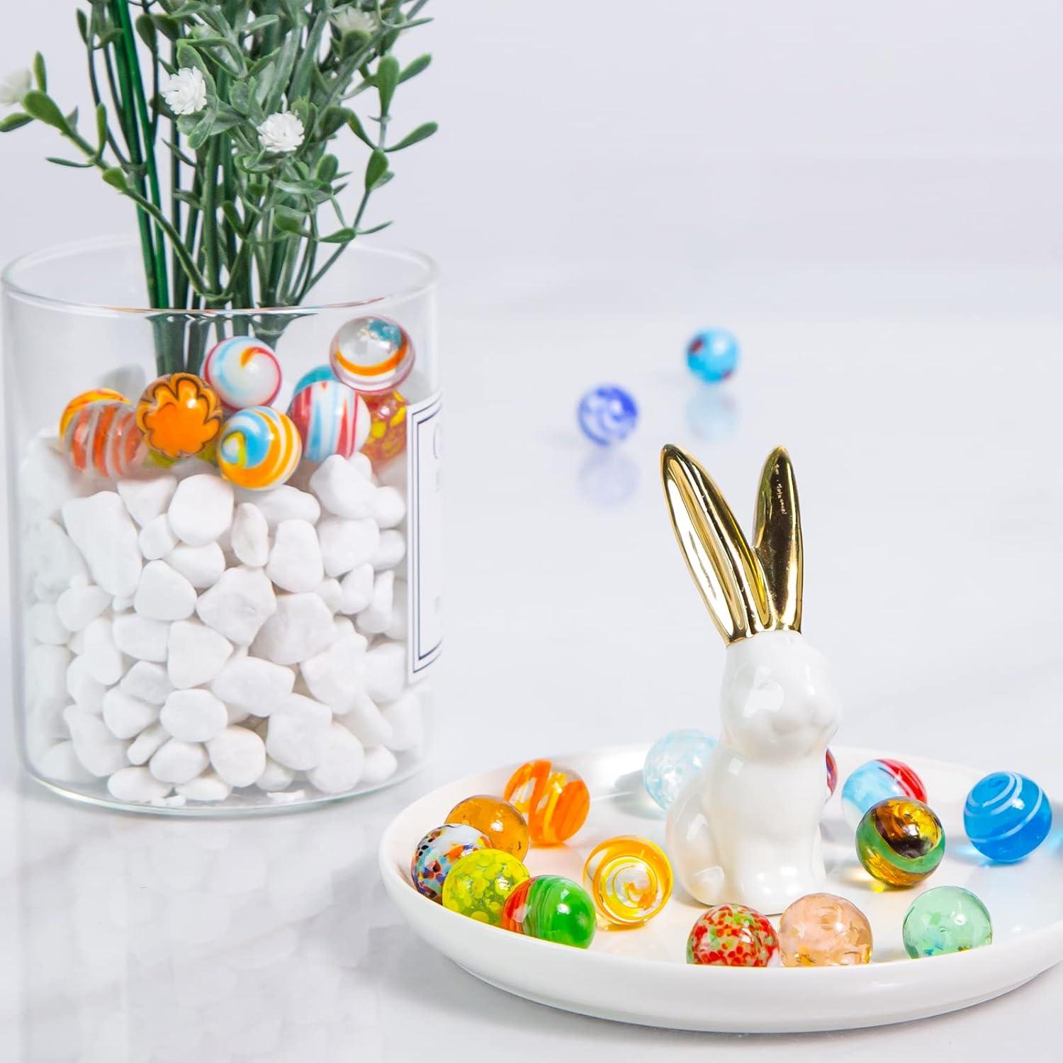 Canicas de Vidrio MCPINKY 36PCS con 5 Brillantes 16mm