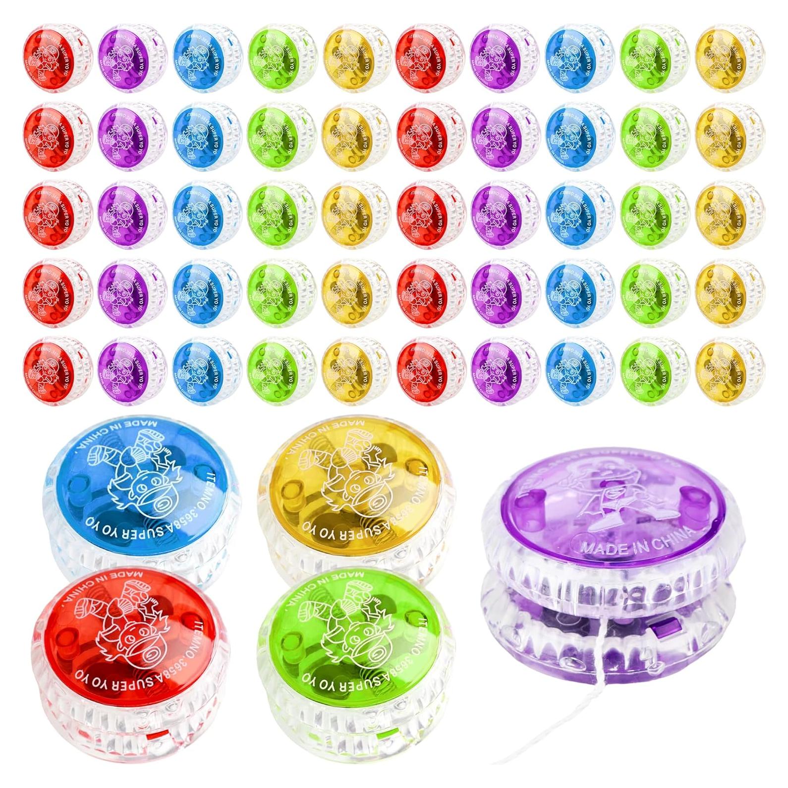 55 Pelotas Yo Yo Iluminadas LED Octaday para Niños y Adultos