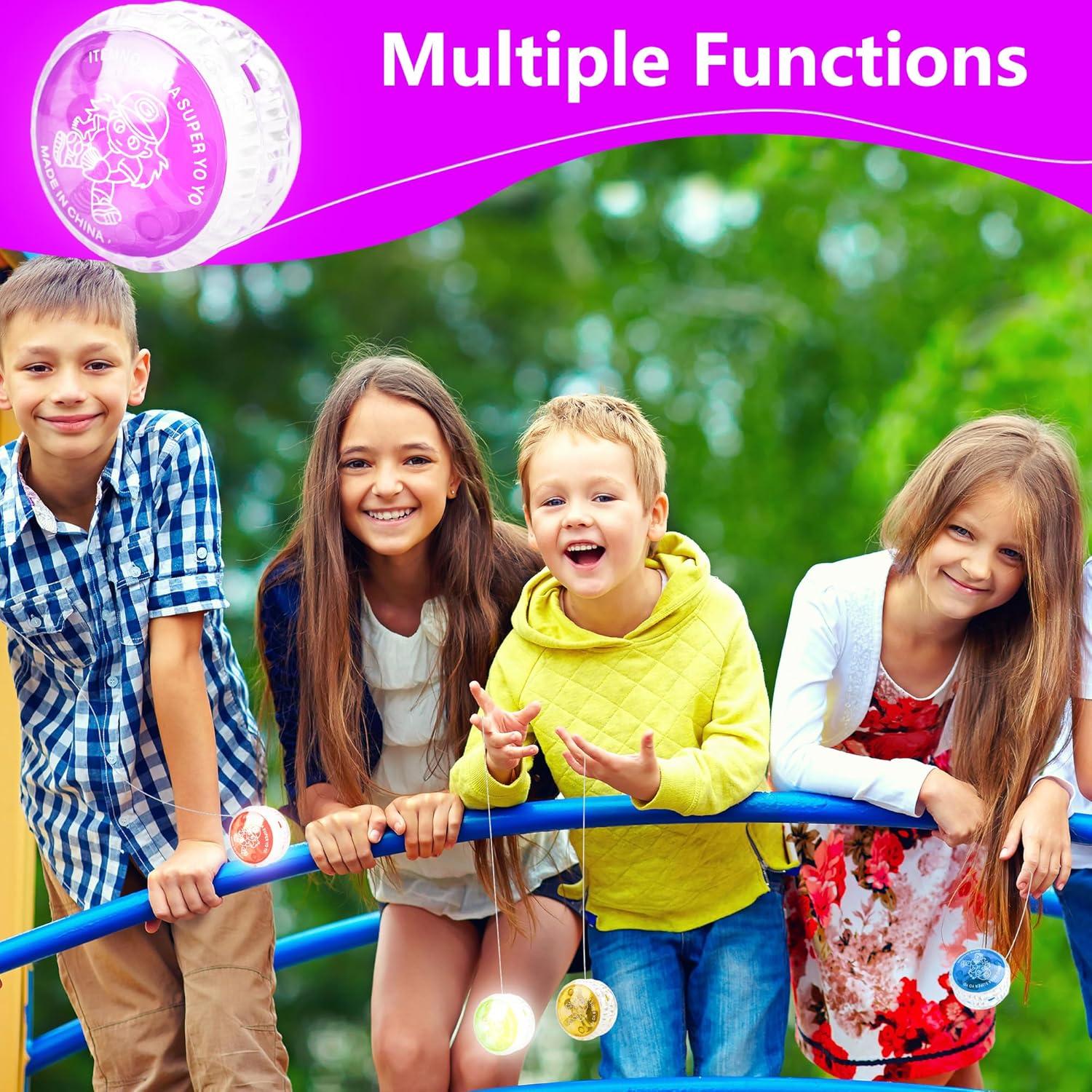 55 Pelotas Yo Yo Iluminadas LED Octaday para Niños y Adultos